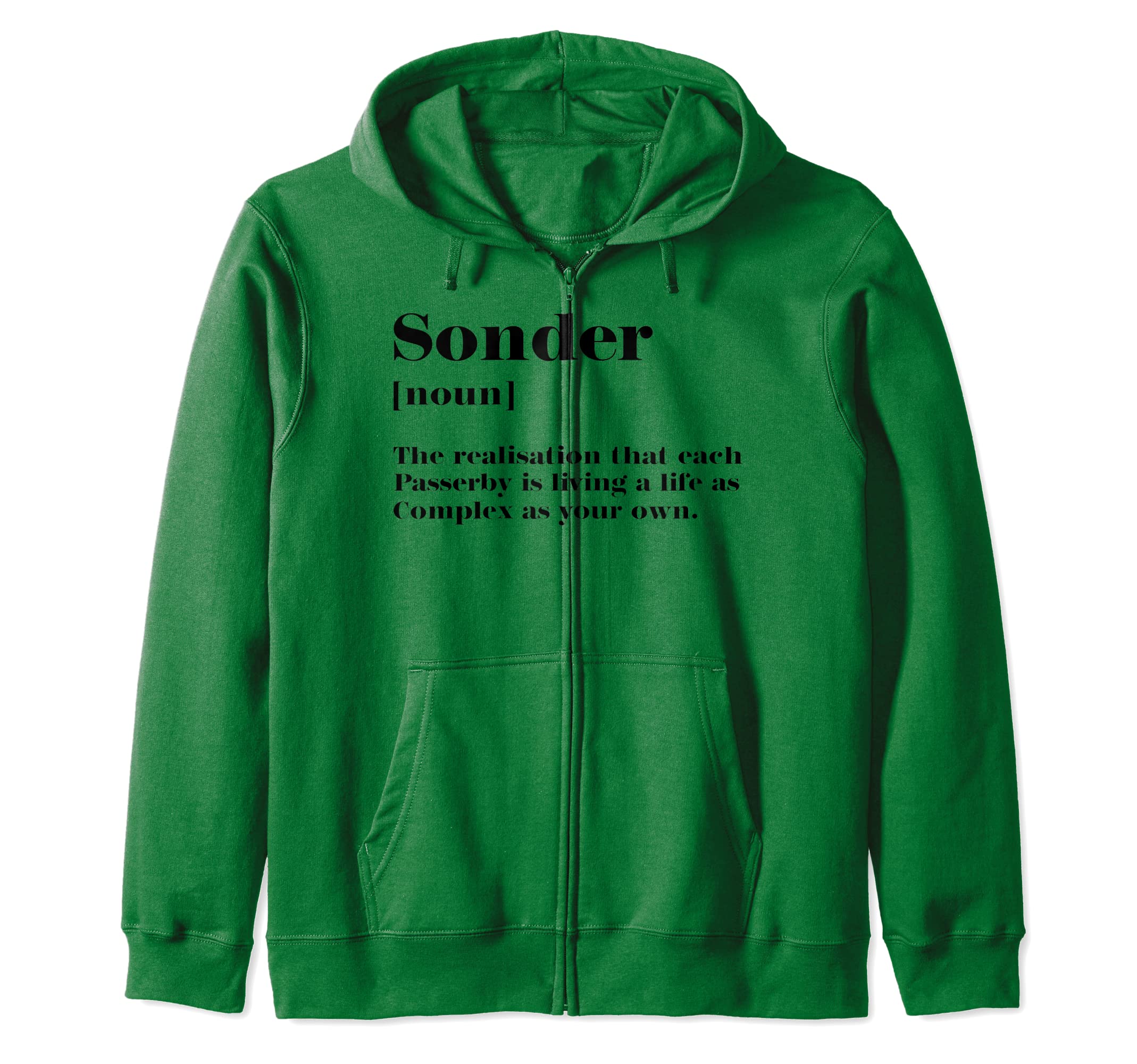Funny Travelling Travel Quote GiftDefinition Sonder Zip Hoodie