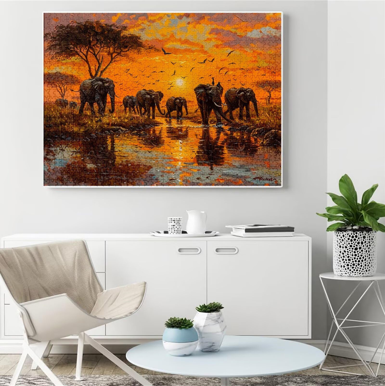 Puzzle 4000 Pezzi per Adulti e Ragazzi, 3 4 5 Anni Puzzle Elefante 6 7 8 Anni Giochi Educativi Sostenibili Con Per Adulti Da Gioco in Legno Di Alta Qualità Jigsaw Animale per Gioco Familiare B-3949