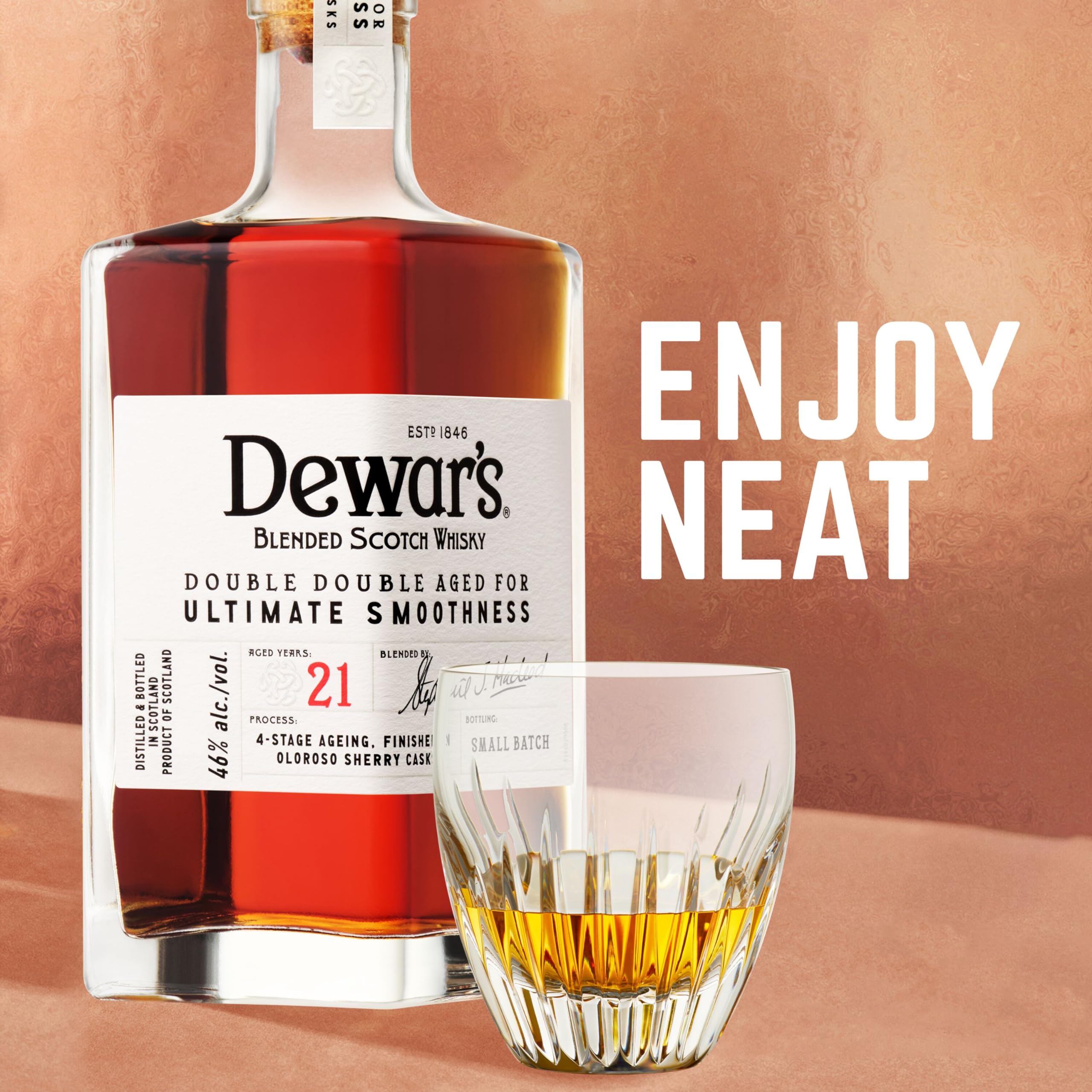 Dewar's 21 Year Old Double Double Blended Scotch Whisky 500mL