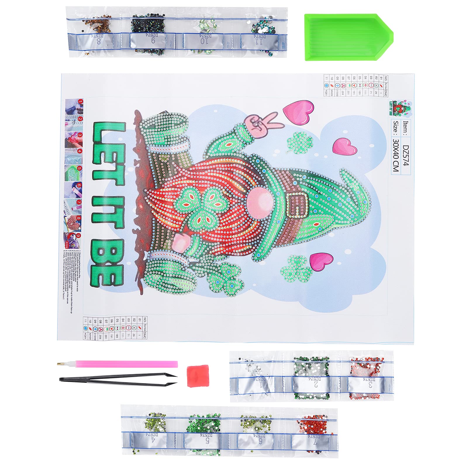 Painting, Exquisite Goblin Painting DIY for Living Room Bedroom for Home Decoration Picture(DZ574)