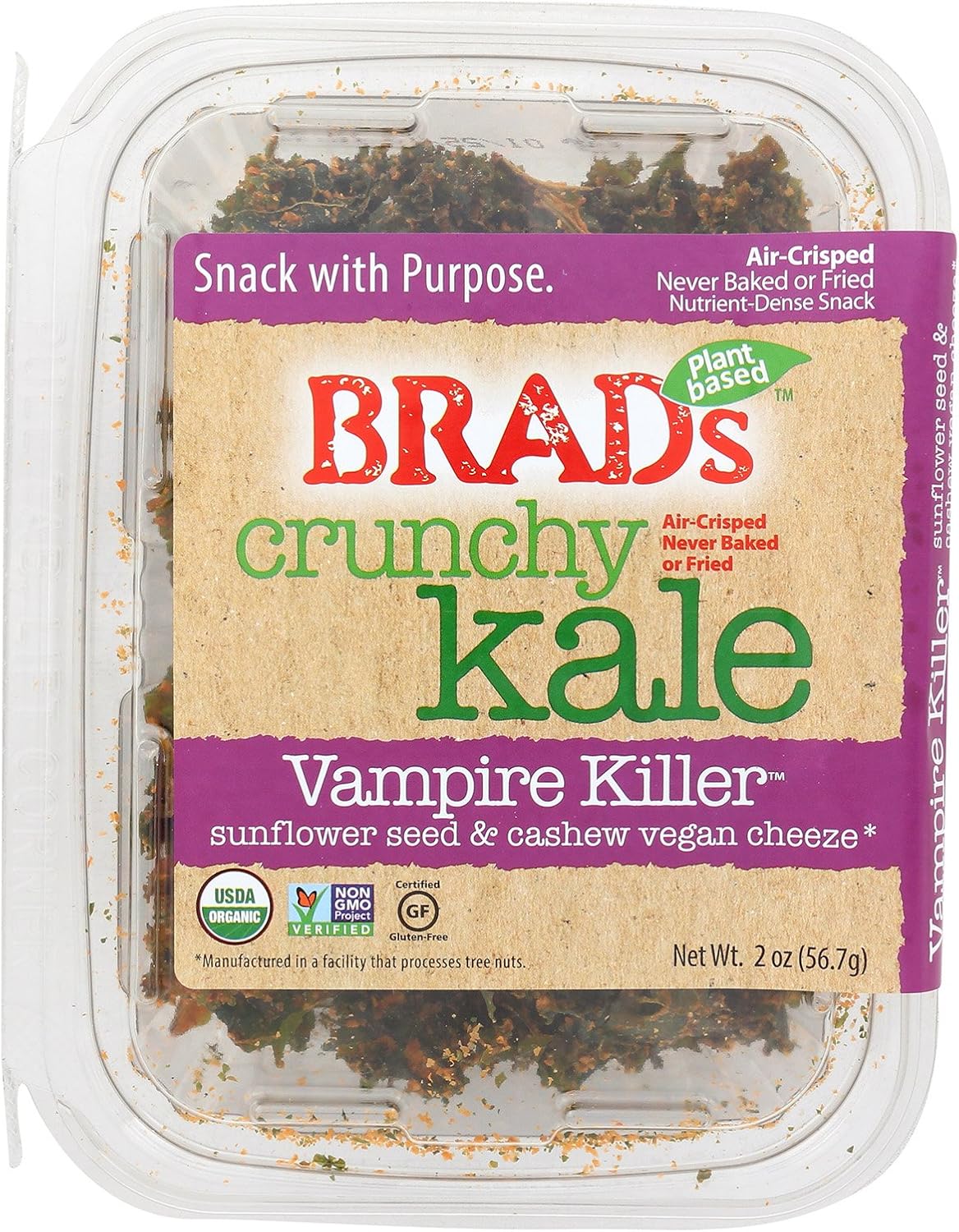 Brad's Raw Foods Crunchy Kale Vampire Killer Case of 6