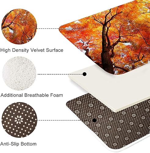 Miniatura 9 de Britimes - Tapetes de baño, antideslizantes, diseño otoño. Tapete para decoración de baño, 18 x 30 pulgadas  45.72 x 76.2 cm., para el hogar,