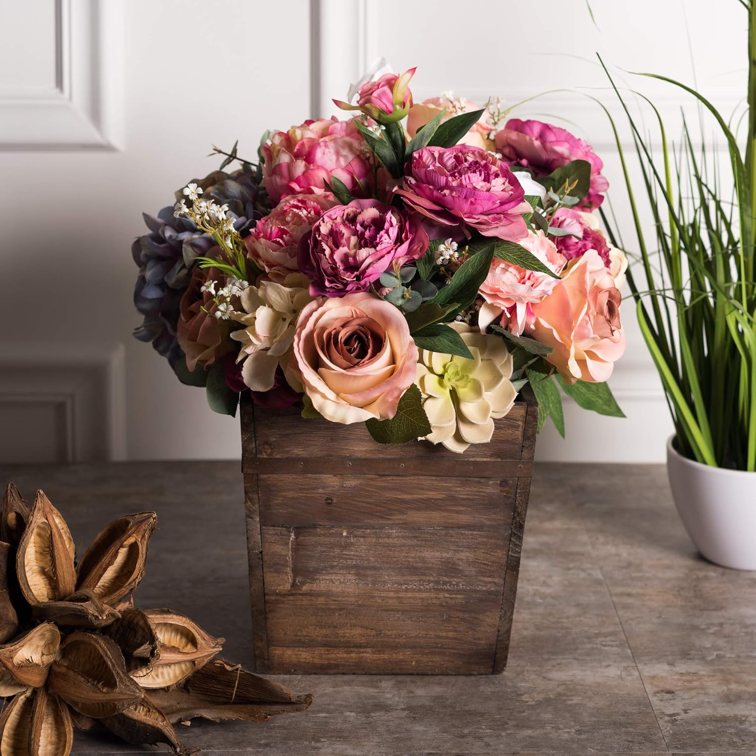 Vickerman 27" Artificial Green Eucalyptus Spray. Includes 3 Sprays per Pack.