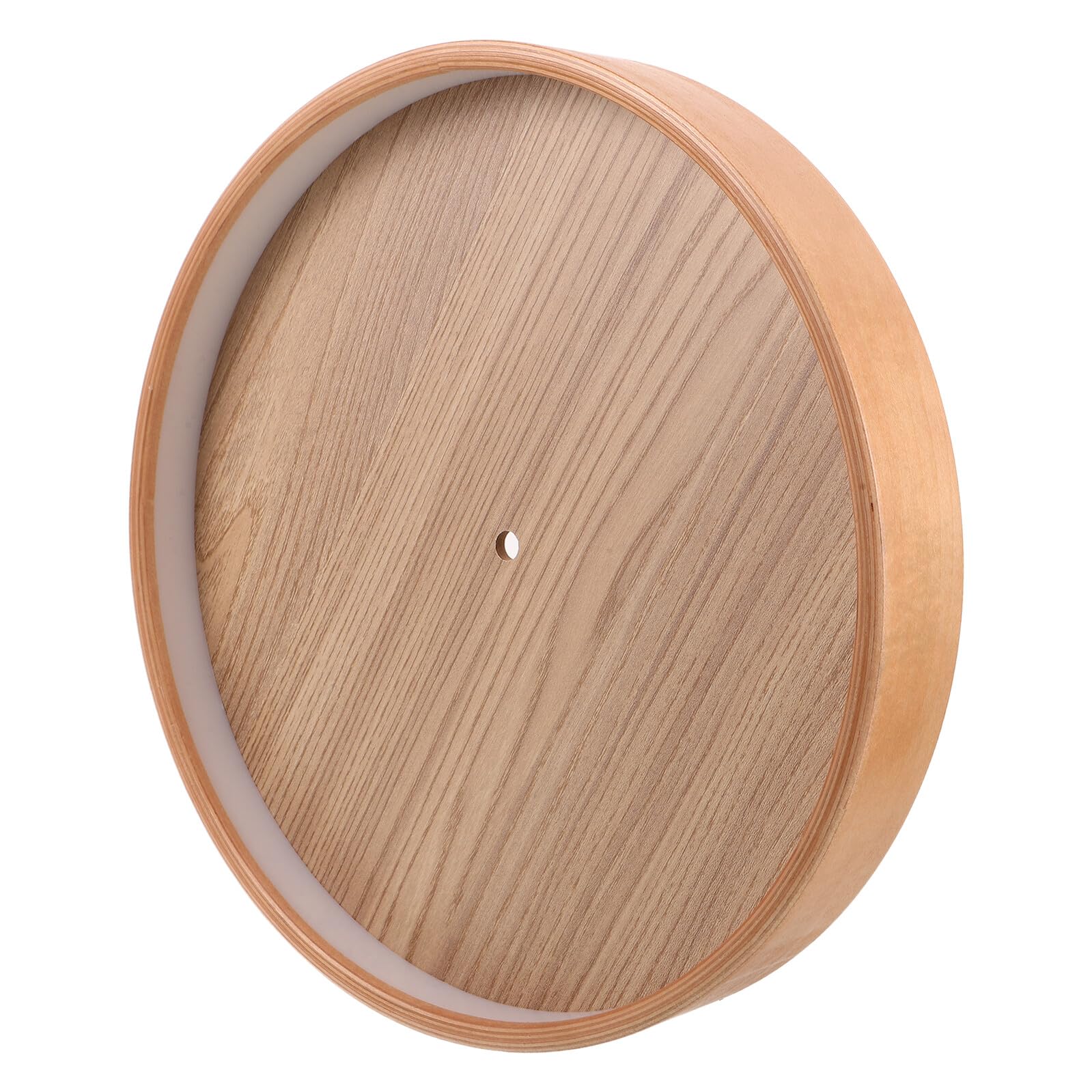 Cadre horloge mural bois 30 cm garniture minimaliste quartz