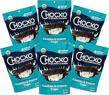 Amazon.com : Chocxo Dark Milk Chocolate Cookies & Crème Cups