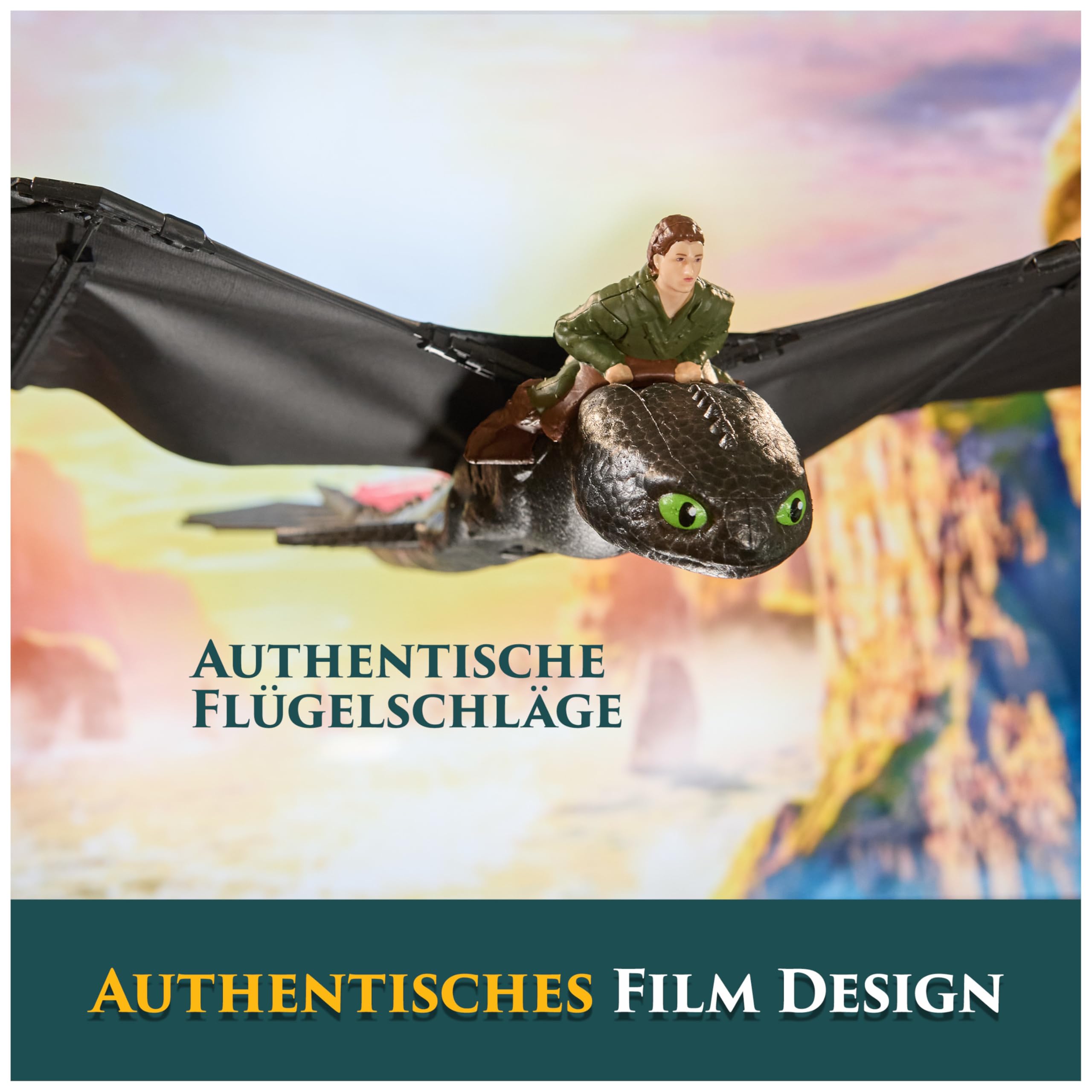 Dreamworks How to Train your Dragon, Remote Control, Fliegender Drache Ohnezahn mit Fernbedienung, Spielzeug für Kinder ab 4 Jahren