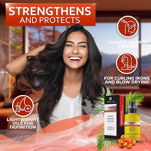 Miniatura 5 de Batana Oil - Suero para el cabello, reparación de adelgazamiento, seco, dañado, fino y puntas abiertas, fórmula gruesa y ligera, productos de