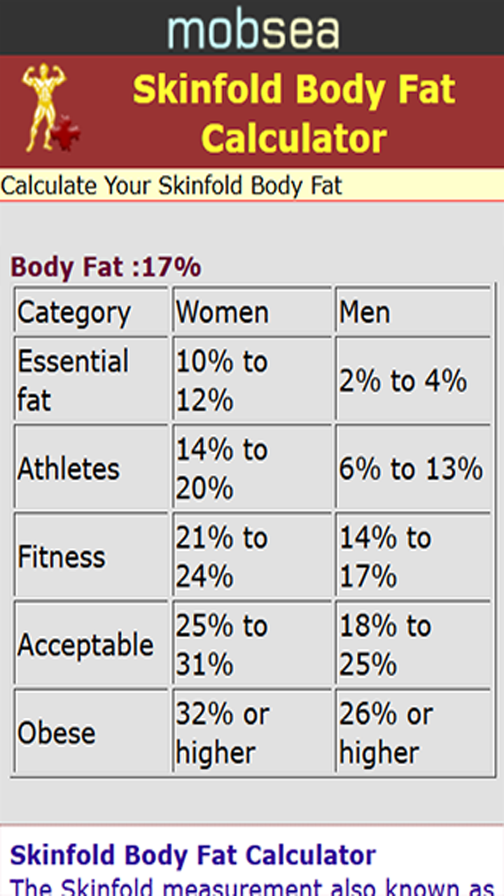 SkinfoldBodyFatAmazon.co.ukAppstore for Android