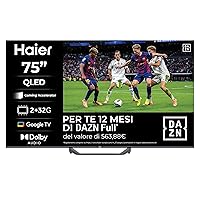 Haier QLED 4K UHD H75S80FUX 75'' Smart TV, Google TV