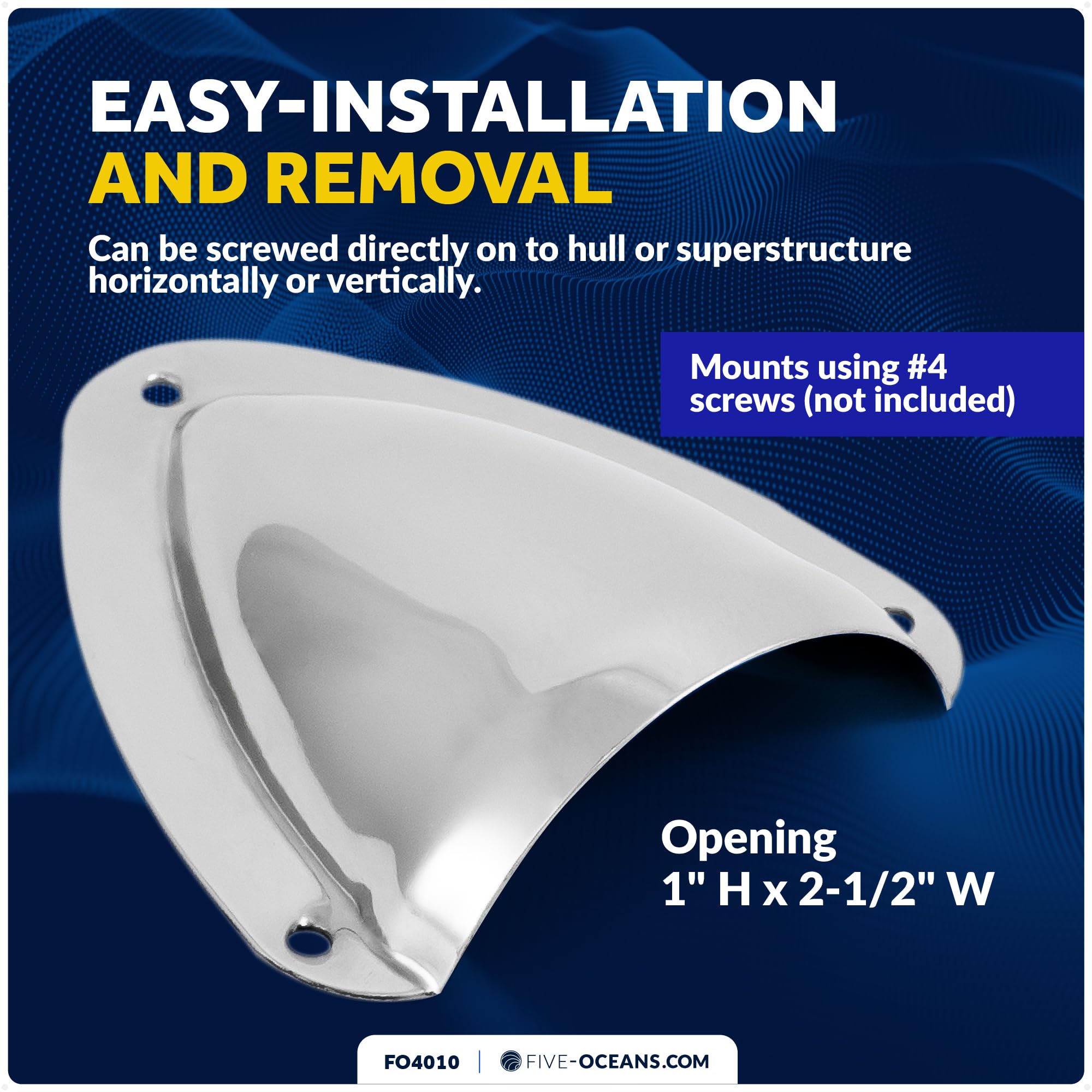 Stainless Steel Clam Shell Ventilator – Five Oceans