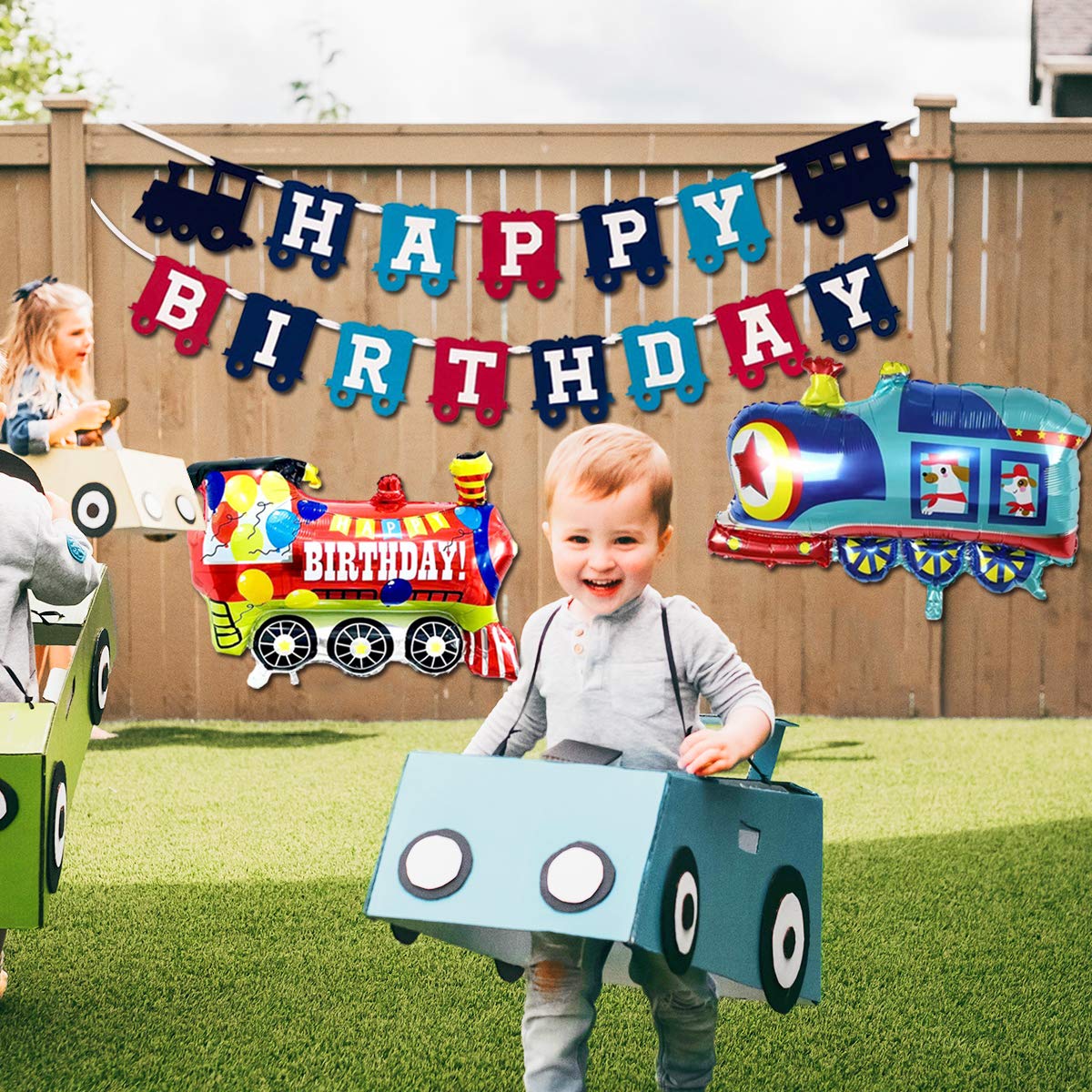 Buy Train 2nd Birthday Party Decorations Supplies for 2 Year Old Boy
