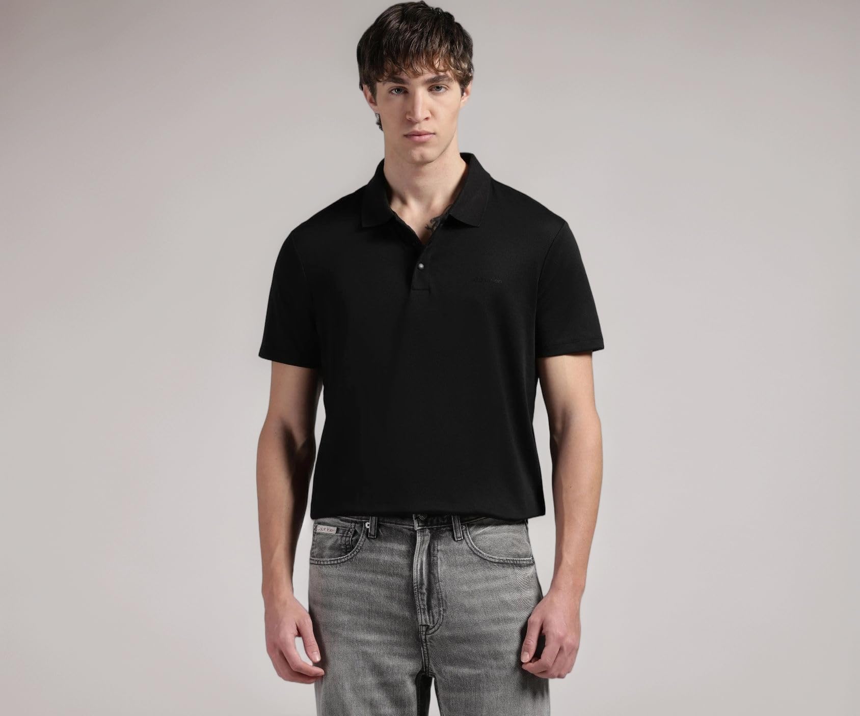 Solid Slim fit Cotton Polo t-Shirt