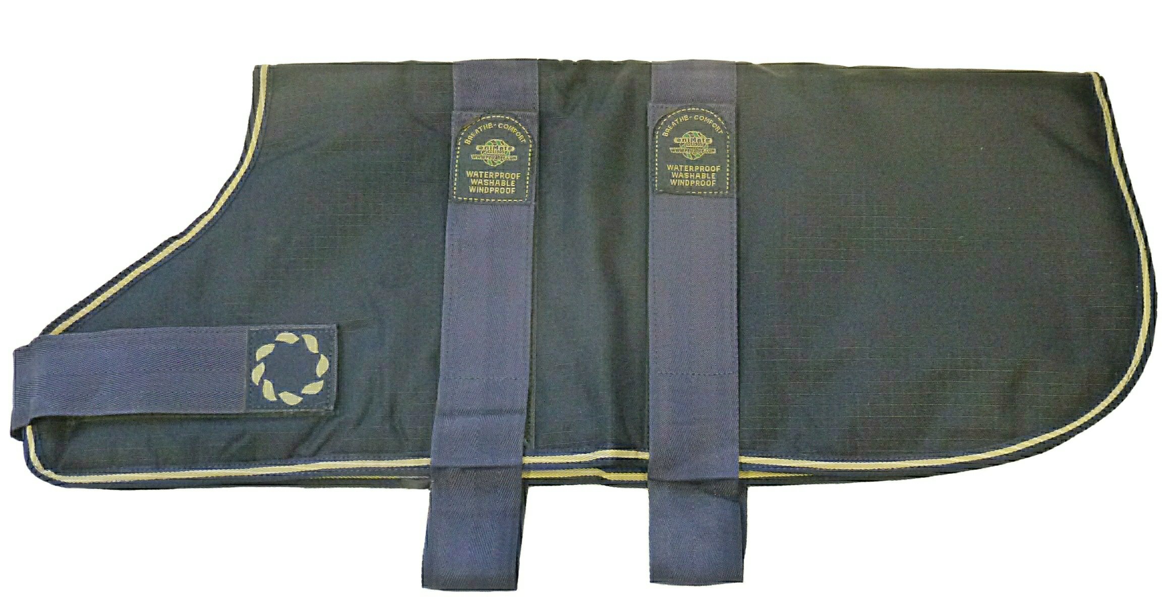 Outhwaite Padded Dog Coat, 20-inch, Navy Blue