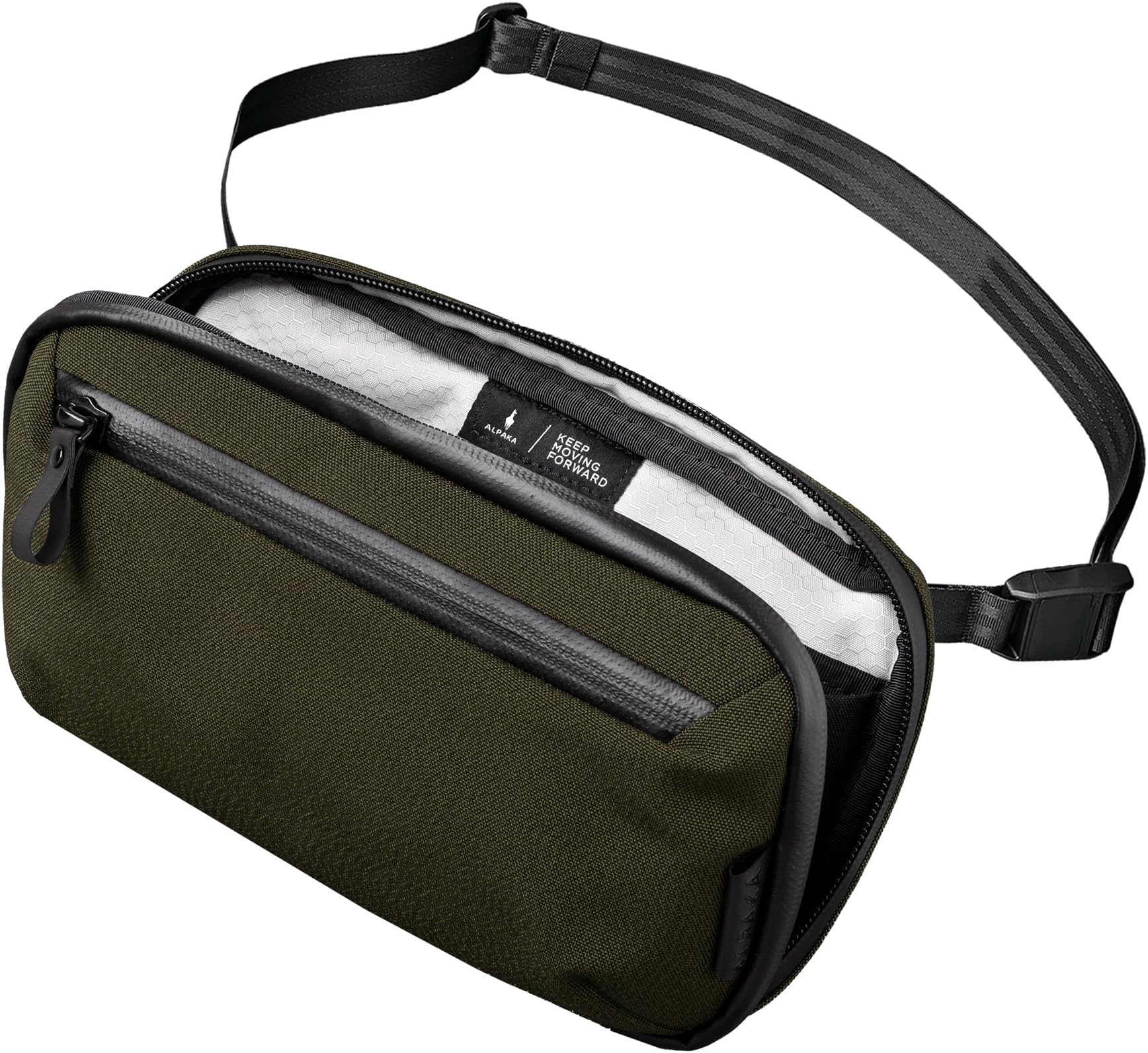 ALPAKA Elements Tech Case Mini - Small Travel Organiser,Waterproof Electronics Pouch with EDC, Weatherproof Zippers,Adjustable & Detachable Strap for Men Crossbody & Hand Bag