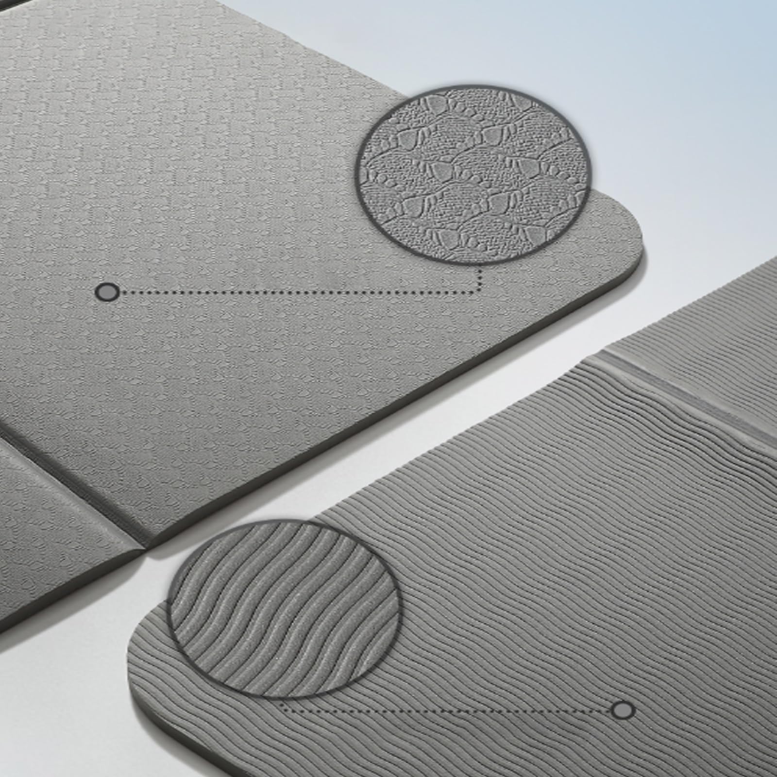 Plegable Viajes Esterilla de Yoga Ecologica PortáTil Pilates Mat Multifuncional Ligera Esterilla Entrenamiento para Casa Gimnasio Estiramientos AeróBics Hombre/Mujer
