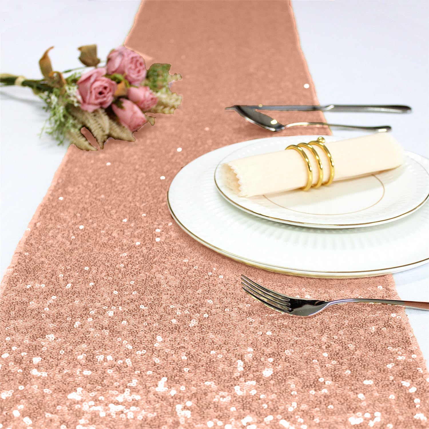Elegant Event Essentials, Sequin Party Long Table Runner, for Spring Party Wedding, Reception, Banquet - Image 2
