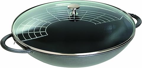 Staub Specialities Izgara Aparatlı Döküm Wok Tencere