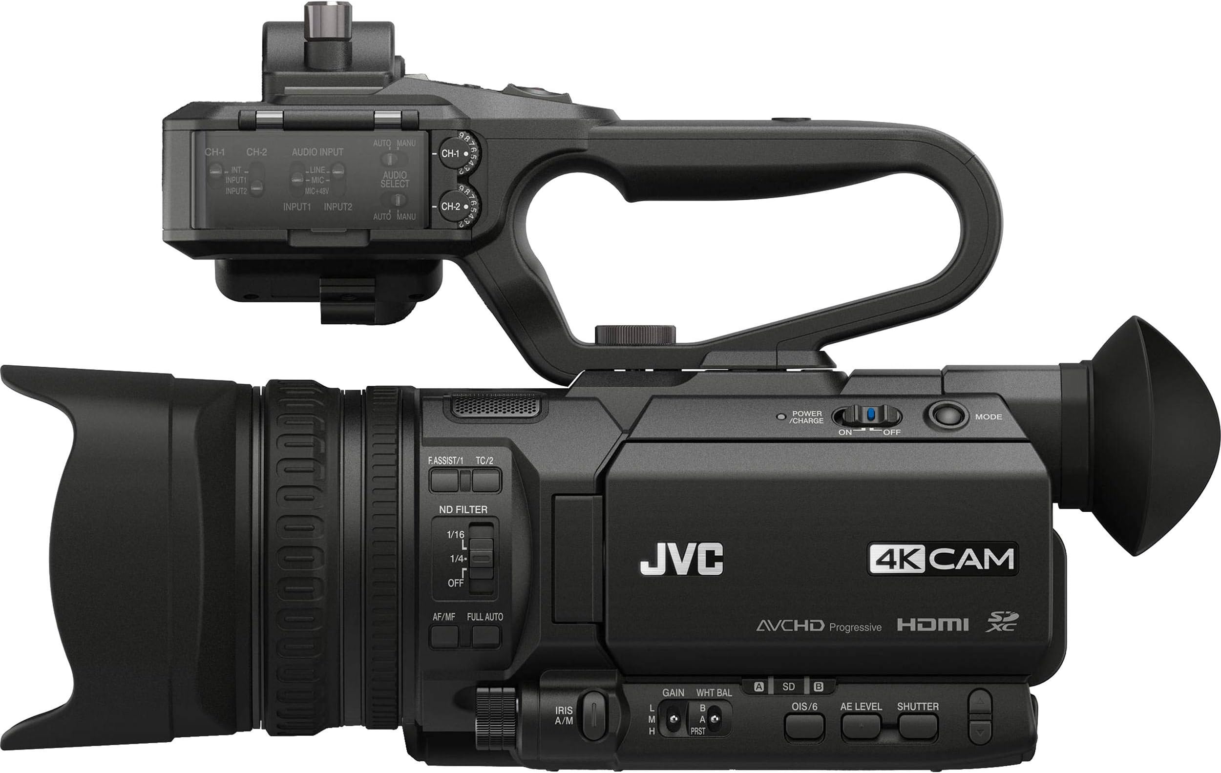 GY-HM170UA Camcorder, 3.5", Black