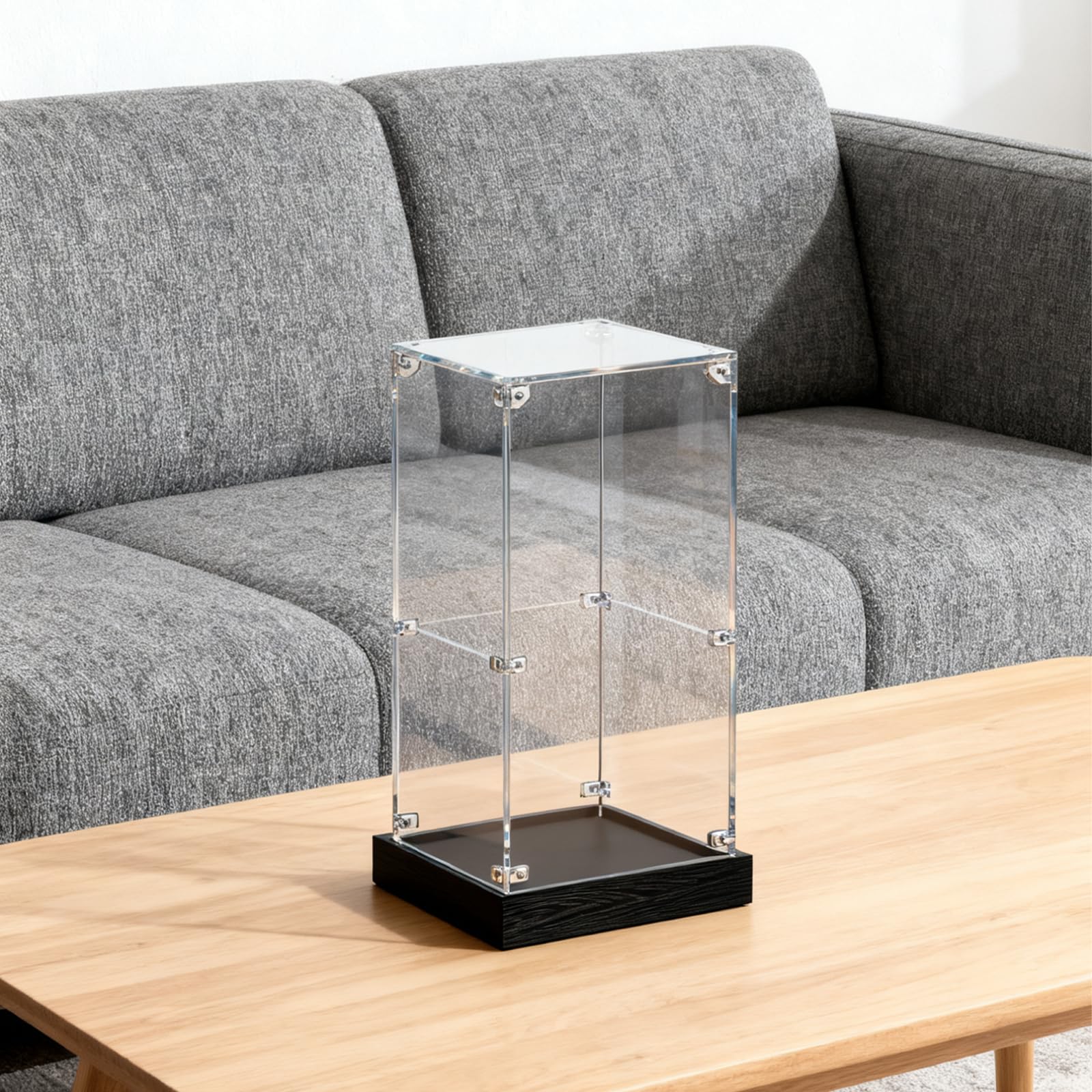 Acrylic Display Case for Lego 11373 Saurons Helmet Construction Kit, Dustproof Transparent Box - Display Case Only, Showcase Compatible with Lego 11373 (2mm)