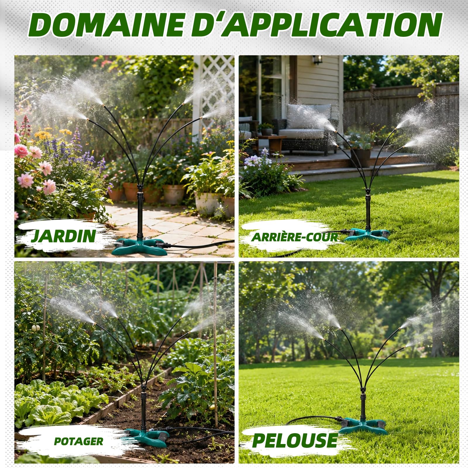 Système de brumisation autonome 10m – Terrasse & Jardin. Refroidissement efficace pour personnes, animaux et plantes. Idéal piscine et barbecue.