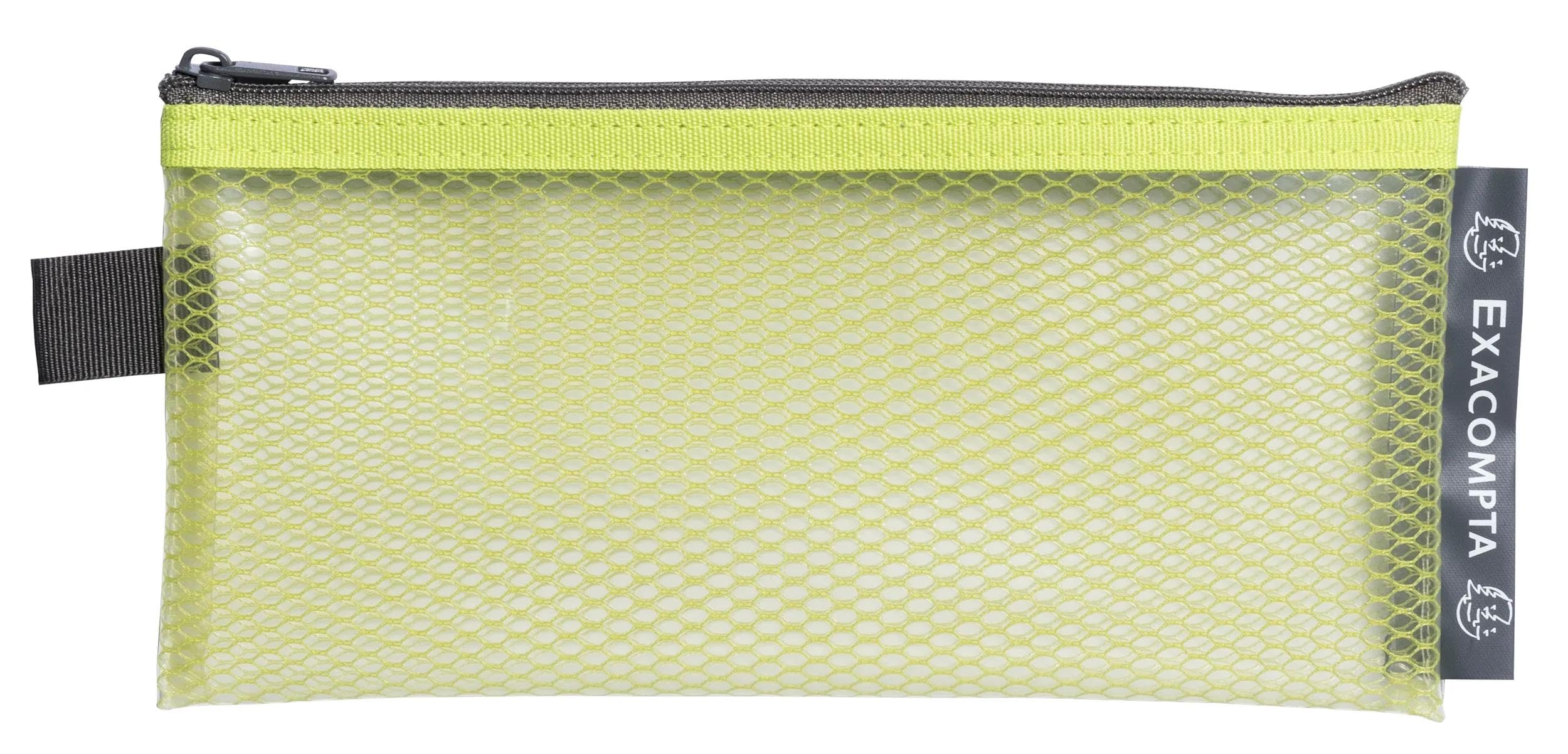 Exacompta - Ref. 38110E - Paquete de 3 bolsillos con cremallera EVA Pop'N Co – Tamaño: 10 x 21 cm – Tamaño clasificado 8 x 18 cm – Colores surtidos