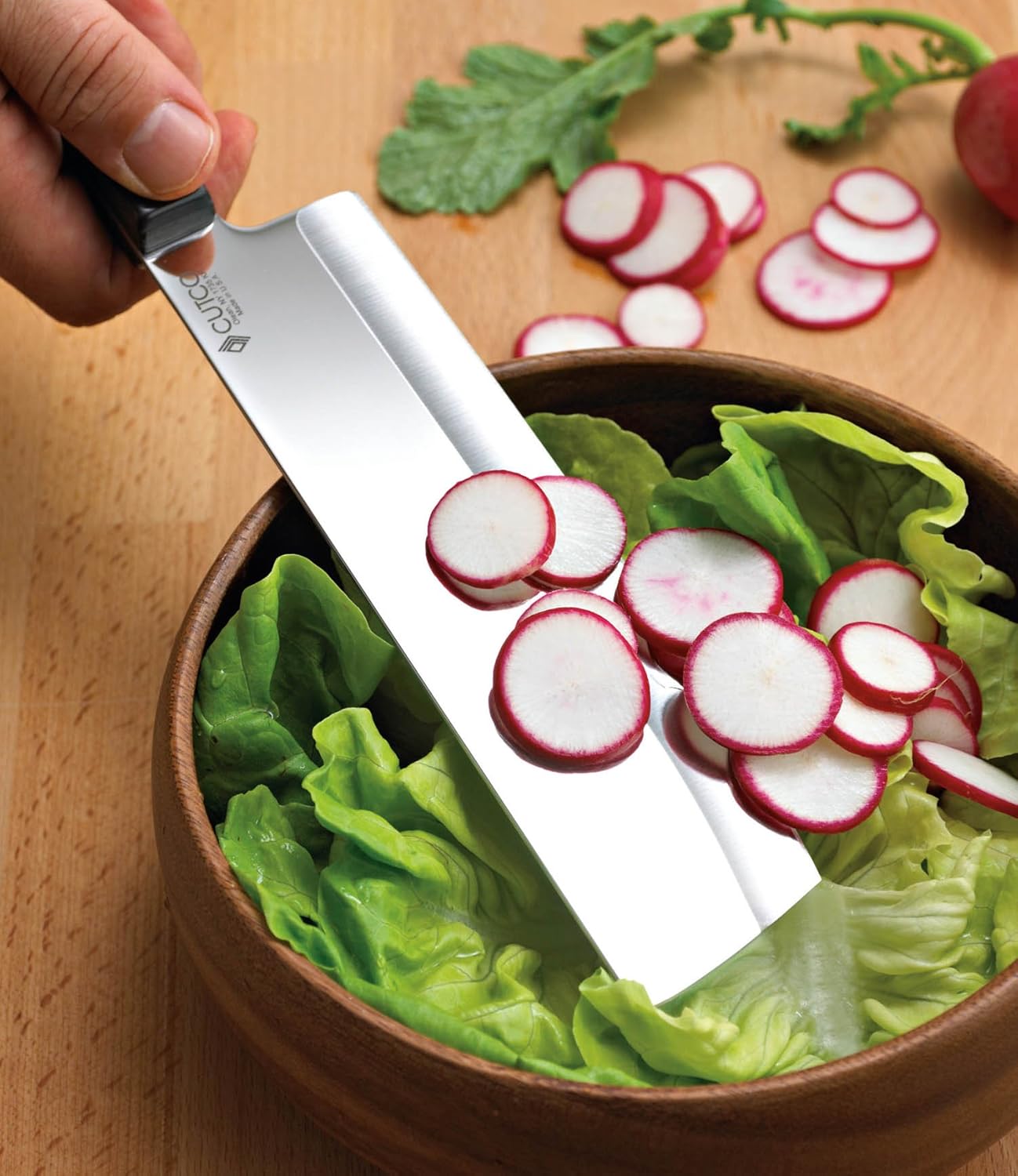 CUTCO Model 1735 Vegetable Knife............7.7" x 2.0" High Carbon Stainless Straight Edge blade and 5¾" Classic Brown ("Black") Handle............in factory-sealed plastic bag