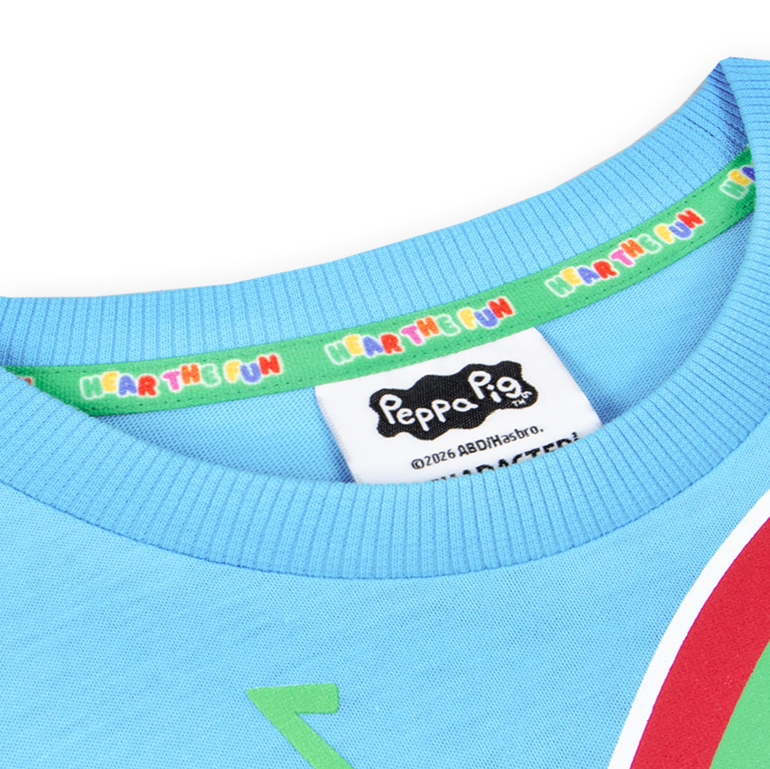 Peppa Pig Completo Bambino Con Pantaloncini E T-Shirt, Abbigliamento Bambino George Pig Set Estivo