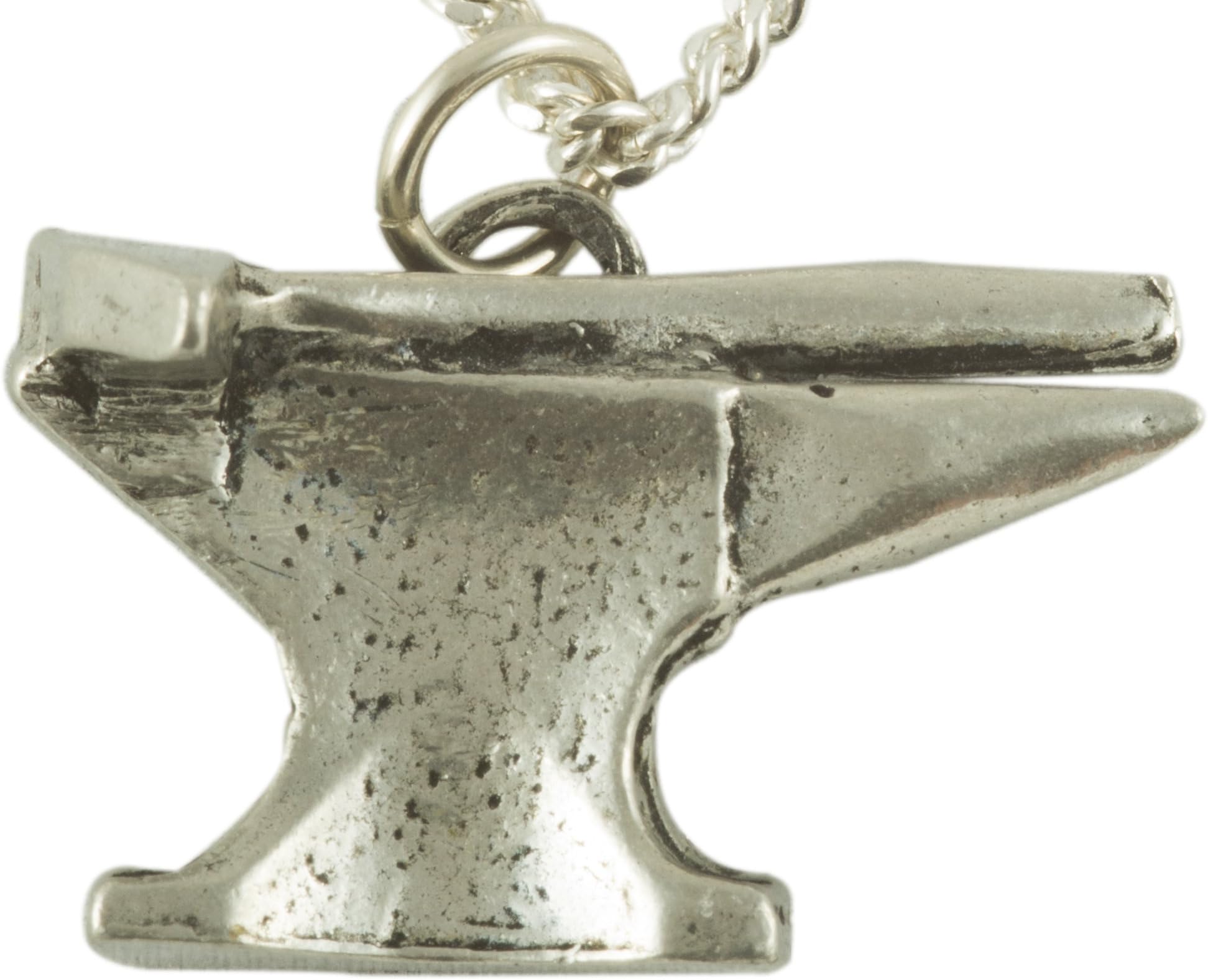 Anvil and Hammer Necklace - Solid Pewter