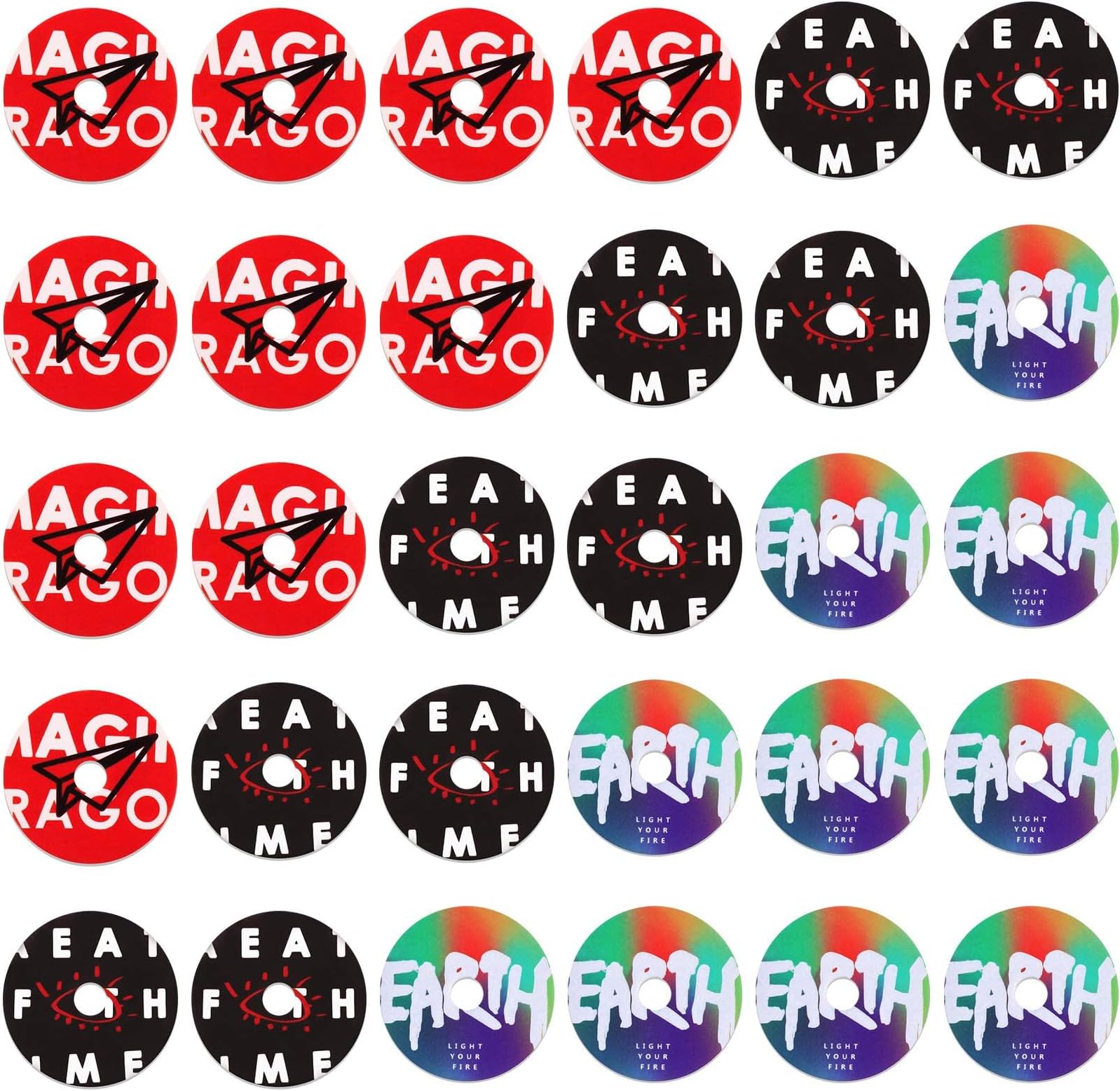 Frienda 30 Pcs Record Player Car Air Freshener Vent Clip Refills Turntable Fragrance Diffuser Aromatherapy Tablets Replacement Pads Retro Style Automotive Perfume Outlet Purifiers for Music Lover Gift