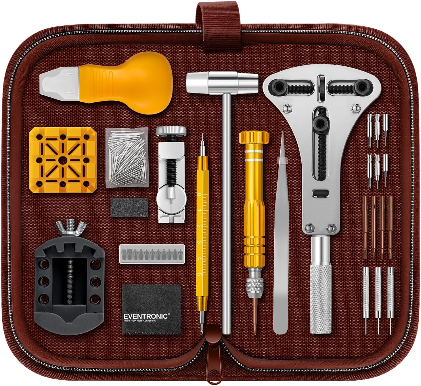 154PCS Watch Repair Kit:Watch Link Removal & Battery Replacement