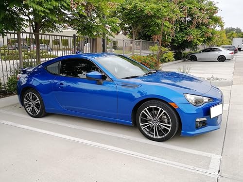 Miniatura 7 de iJDMTOY Ventana lateral trasera izquierdaderecha con acabado mate estilo carreras, ventanilla de airepersiana compatible con Scion FR-S 2013-2016,