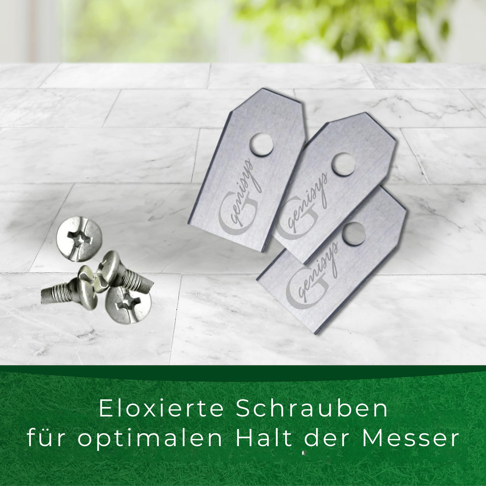 Rasenroboter Messer Genisys Mähroboter Messer - 9 Stück