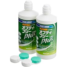 Opti-Free Plus W Pack 12.2 fl oz 360 ml x 2 Bottles with Lens Case 4 Boxes