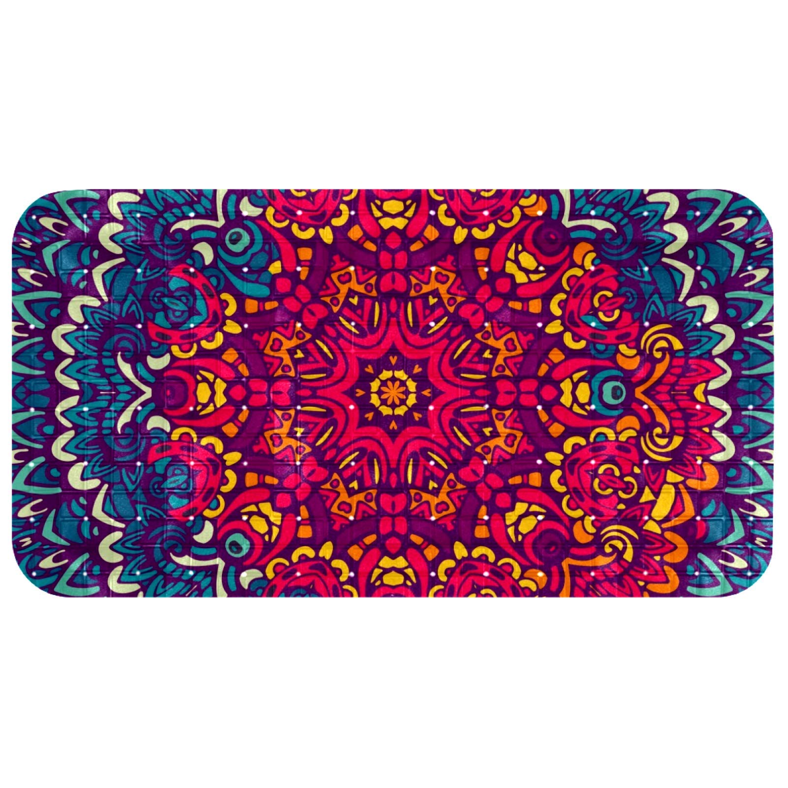 Tapis de douche antidérapant Bennigiry 68x37 cm pour éviter les glissades en baignoire