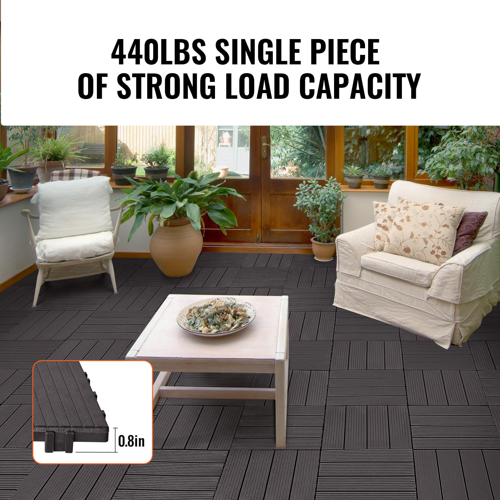 Amazon.com: Happybuy Interlocking Deck Tiles, 54 Pack, 12