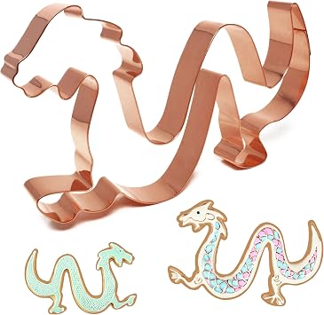 Chinese Dragon Cookie Cutter 5.75 Inch Made in USA