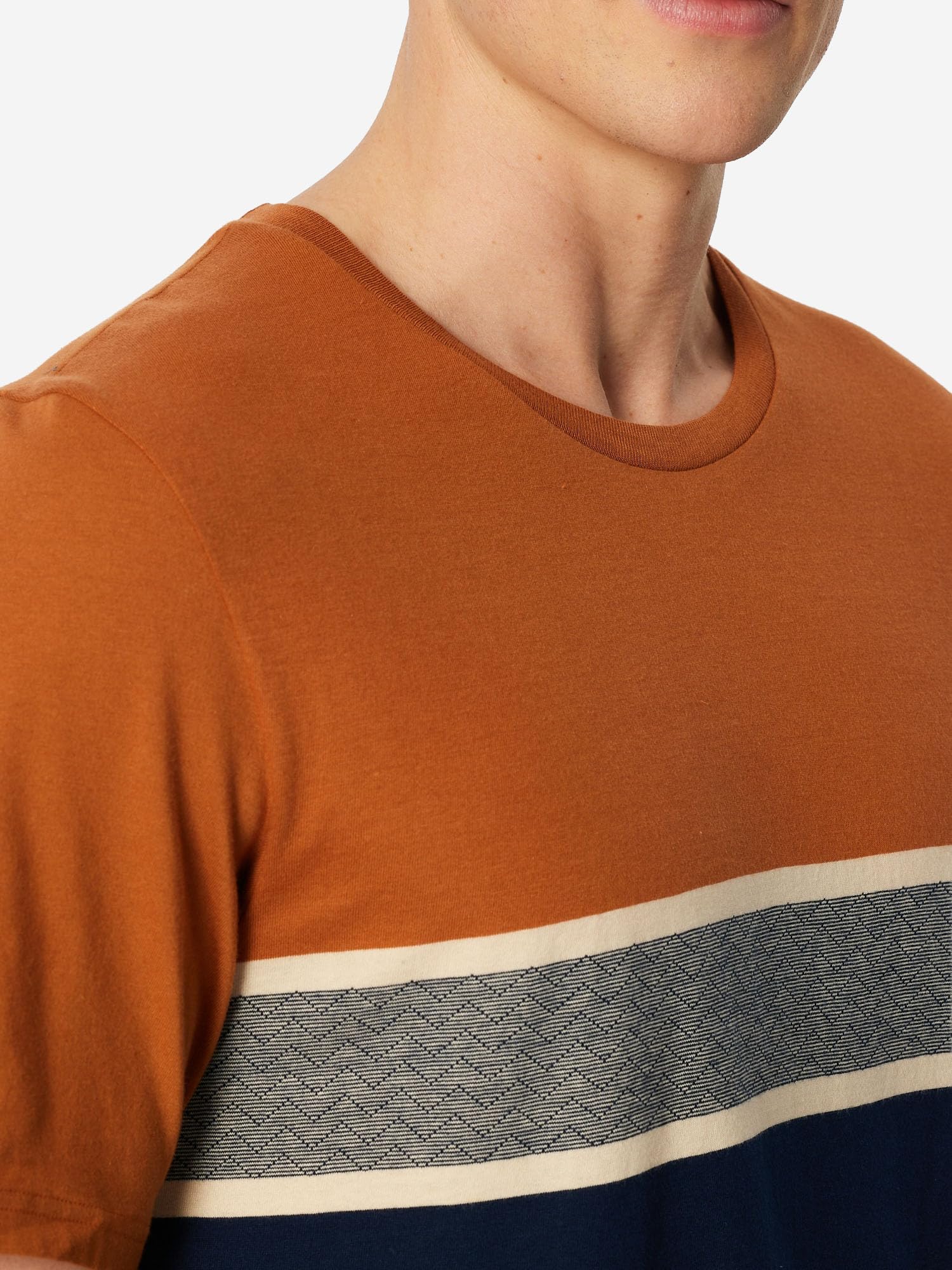 Schiesser Pigiama da uomo, casual, da uomo, corto, jacquard, a righe, casual, in cotone