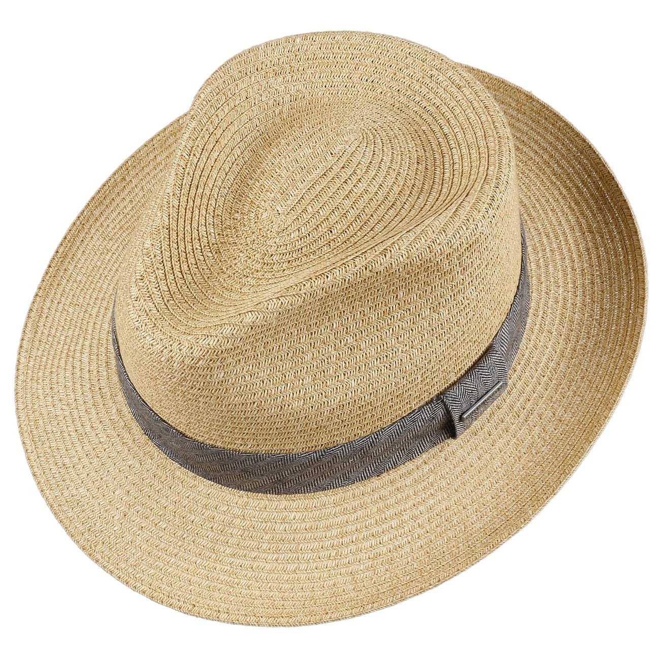 Stetson Chapeau en Paille Lintano Toyo Femme/Homme - Traveller de Soleil avec Ruban Gros Grain Printemps-ete Ete