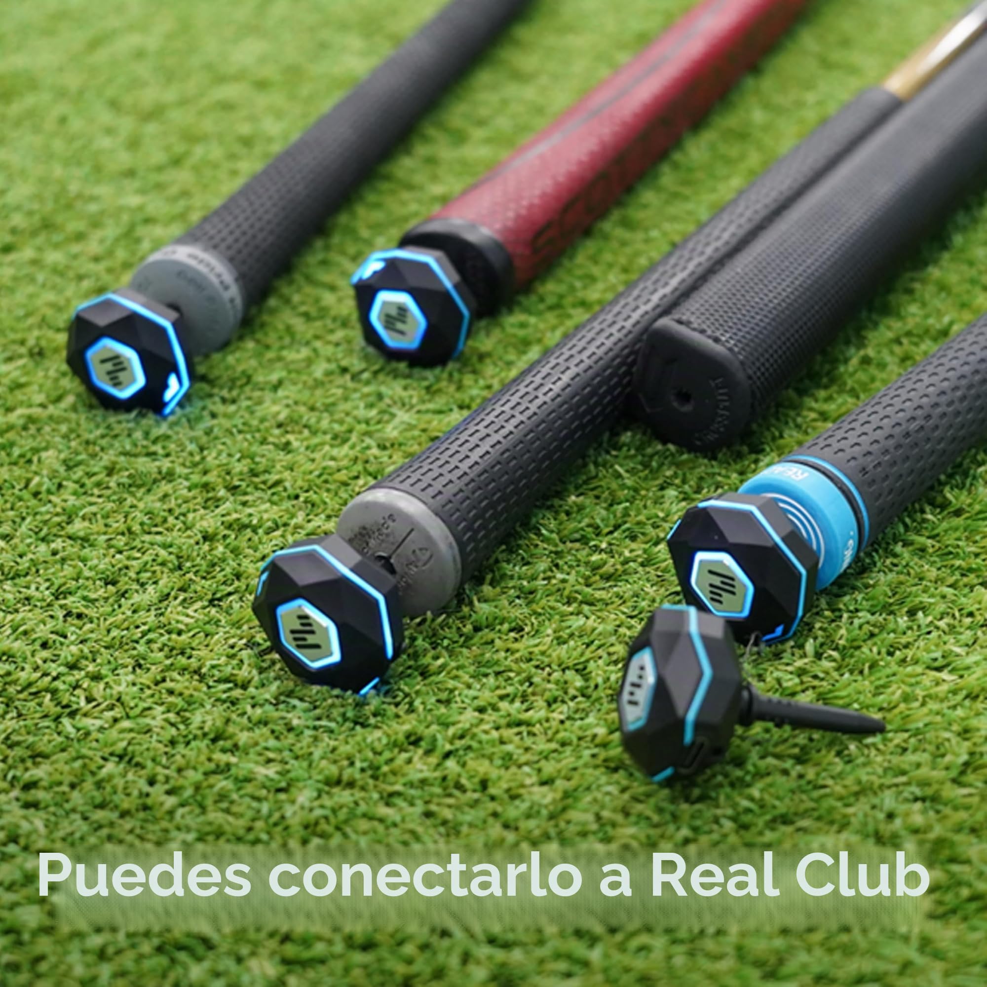 PHIGOLF Phigolf2 Simulador de Golf con Palo Oscilante, Entrenador de Swing con Sensor de Movimiento y Análisis 3D