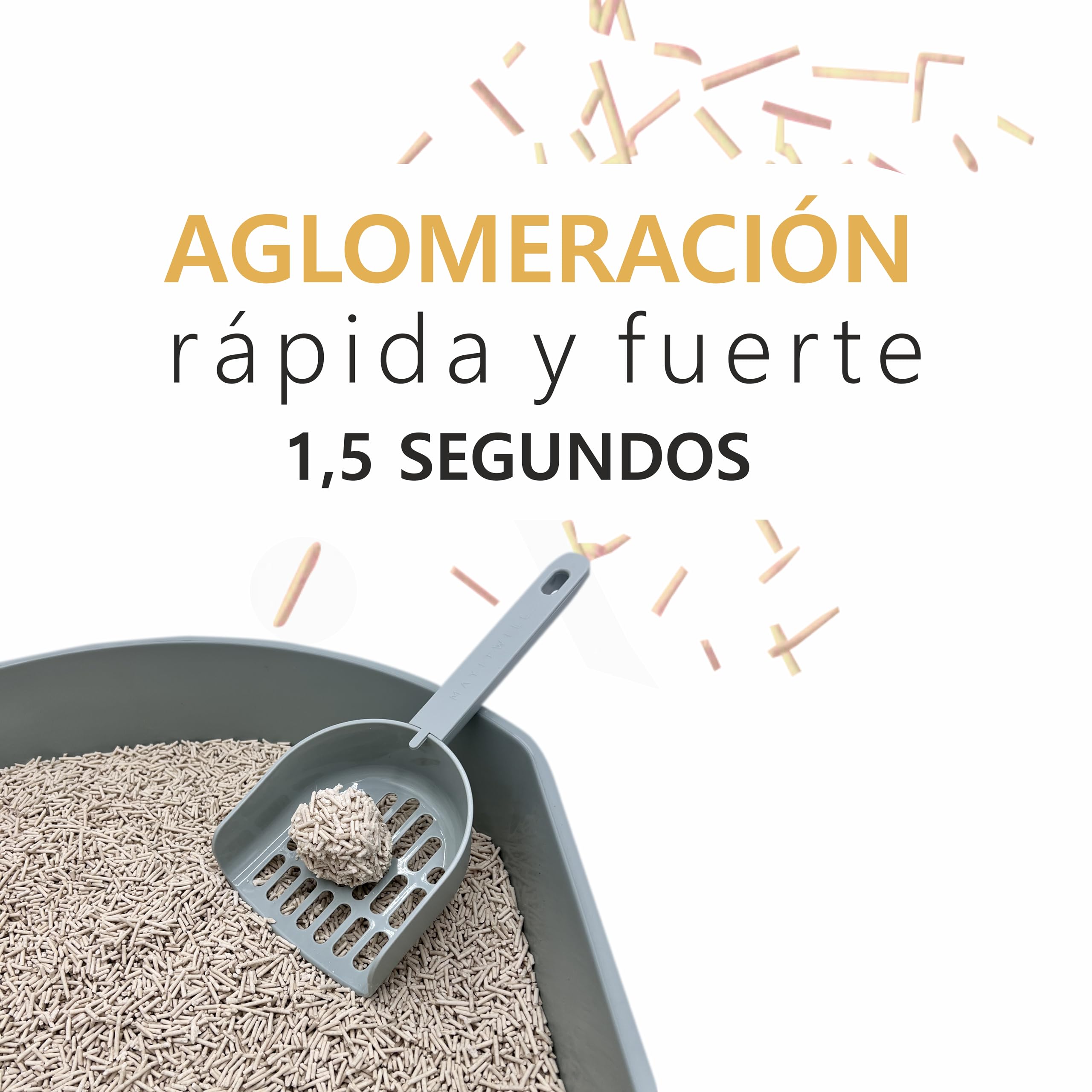 Sabbia agglomerante per gatti Tofu 7,5 kg/18 l Sabbia Tofu 100% Naturale e Biodegradabile Formula priva di polvere originale (Vaina)