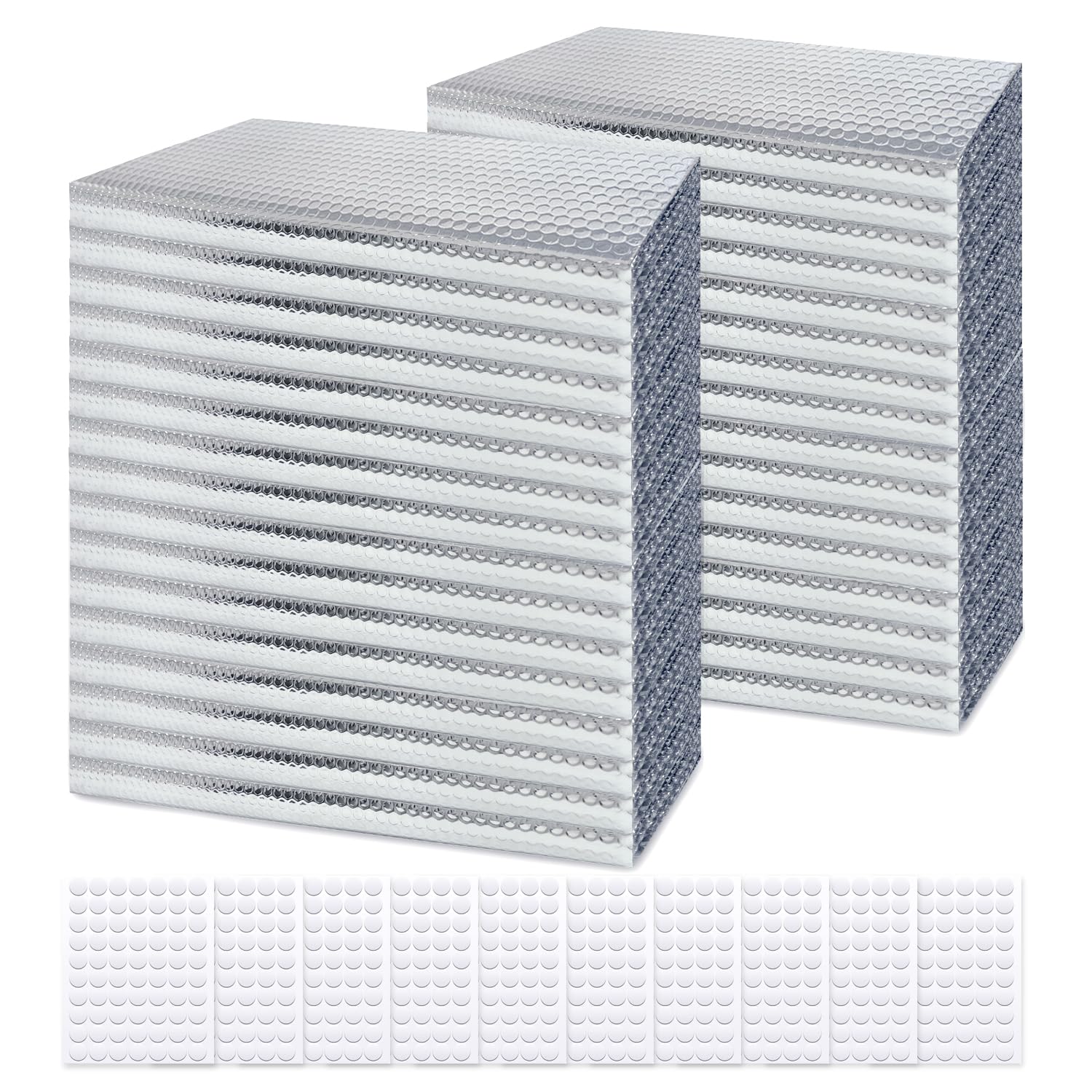 Photo 1 of MCTRHG Reflective Insulation kit, Easy to Cut and Install Insulation Panels, Double Bubble Insulation for Cat & Dog House, Garage Door, Roof, RV Insulation for Windows(32pcs, 24 * 48inch) 24*48 Inch 32