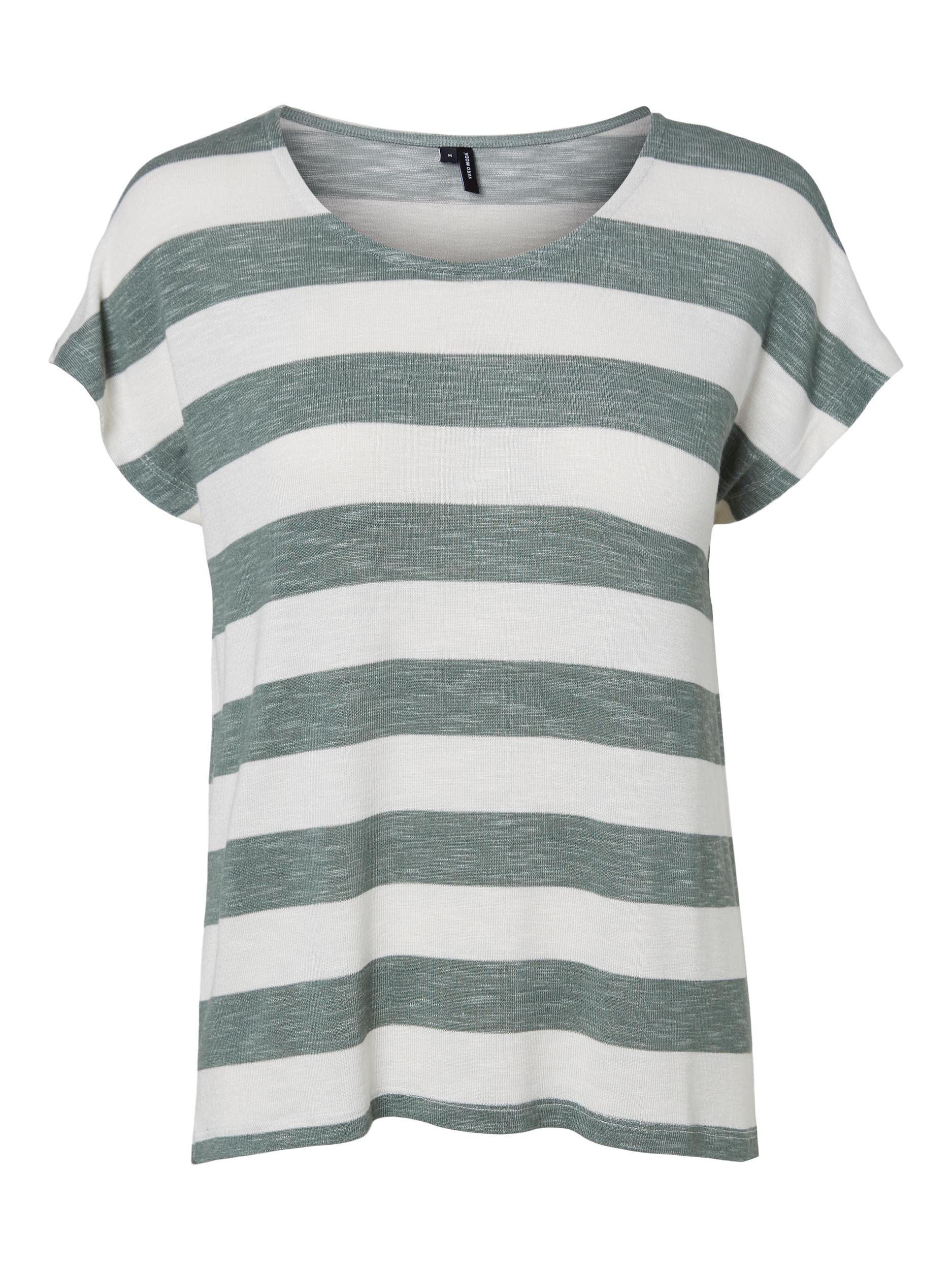 Vero Moda Women's Vmwide Stripe S/l Top Noos T-Shirt