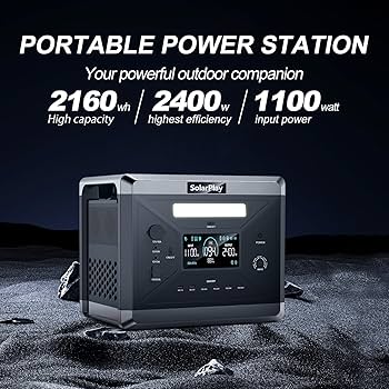 Amazon.com: SolarPlay 2400W/2160Wh Portable Power Station