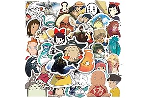 50 Pcs Anime Studio Stickers Laptop Stickers Aesthetic Cartoon Japanese Kawaii Cute...