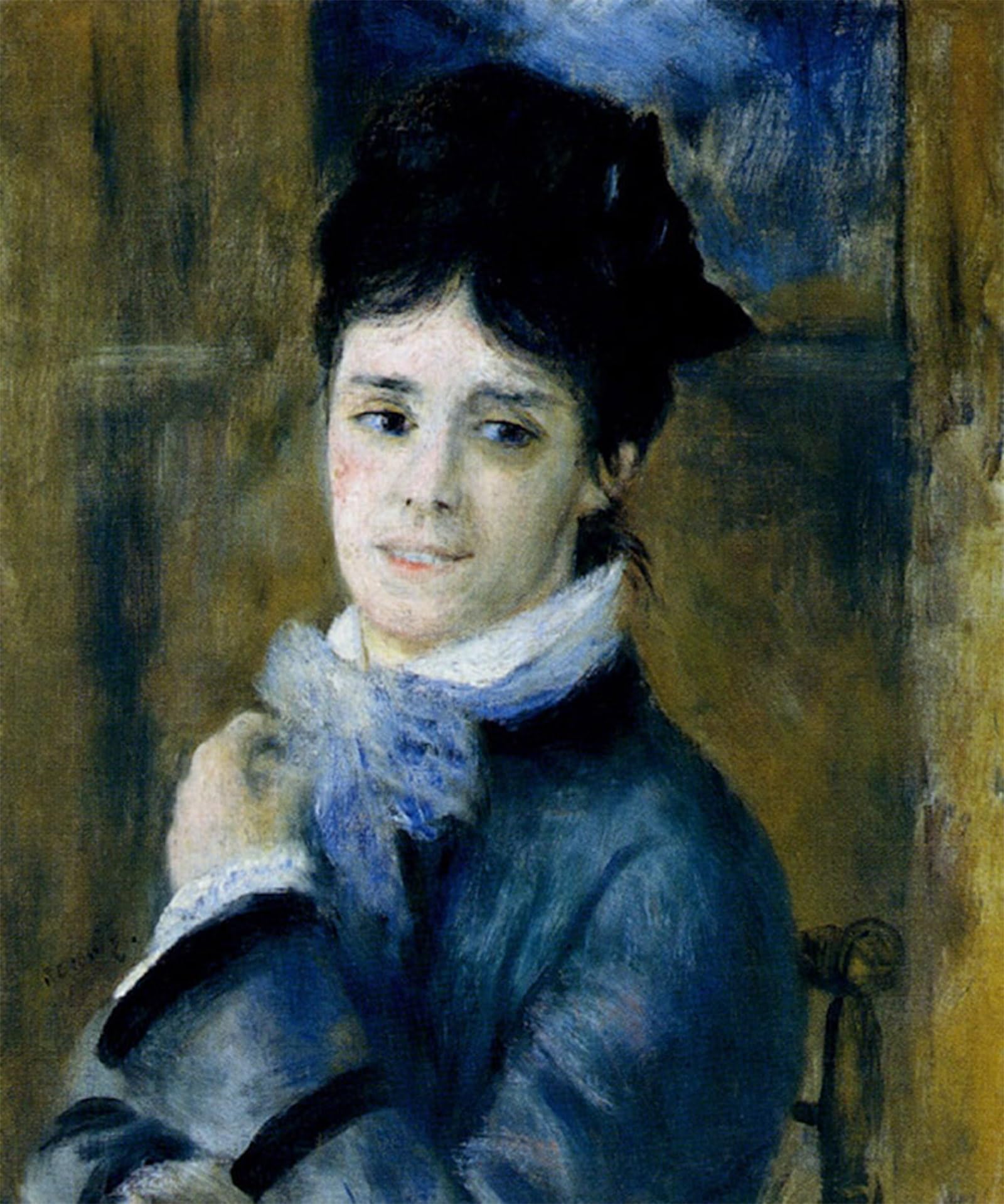 Posteriik No Frame Vintage Print Pop Art Landscape Artwork Madame Claude Monet By Pierre Auguste Renoir Art Prints For Office Home Decor 60X90cm