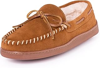 Minnetonka Men's Pile Lined Hardsole Slipper