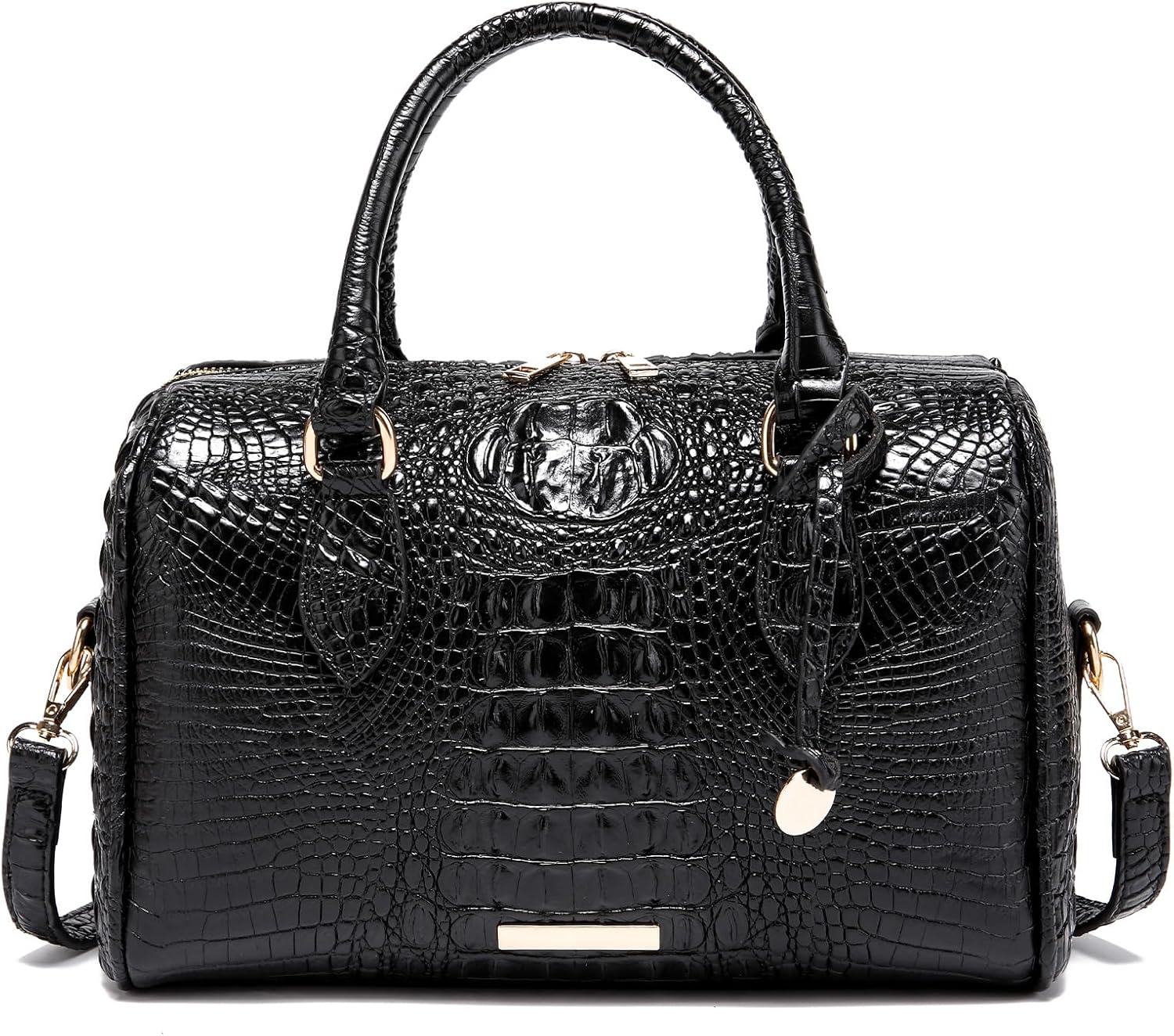 Makcr Joacbv Top-Handle Crocodile Purses For Women Crossbody Leather Bags Trendy Large Capacity Tote with Shoulder Strap