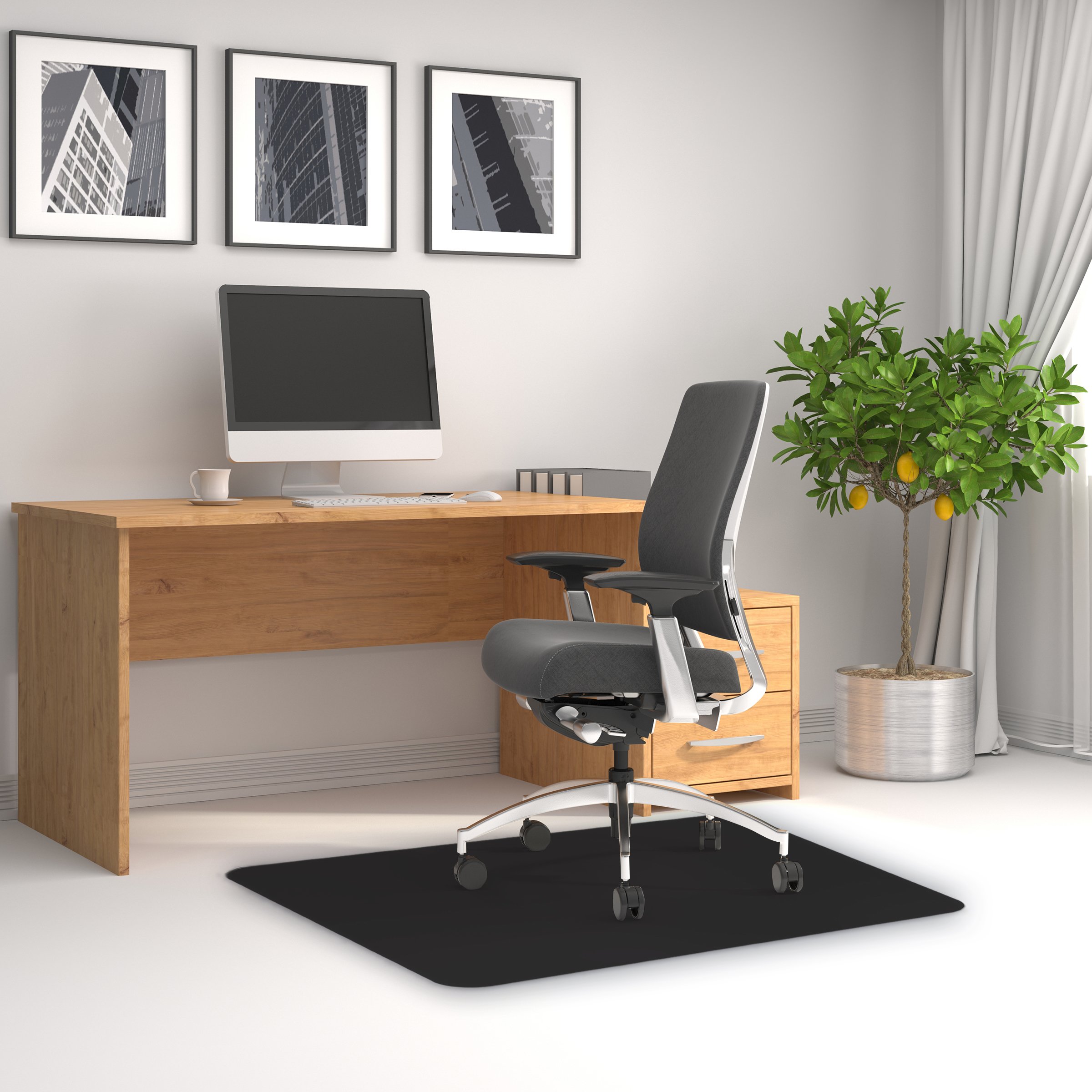 Etm Floor Protector Mat Chair Mat Polypropylene Office Mat Hard | Desertcart