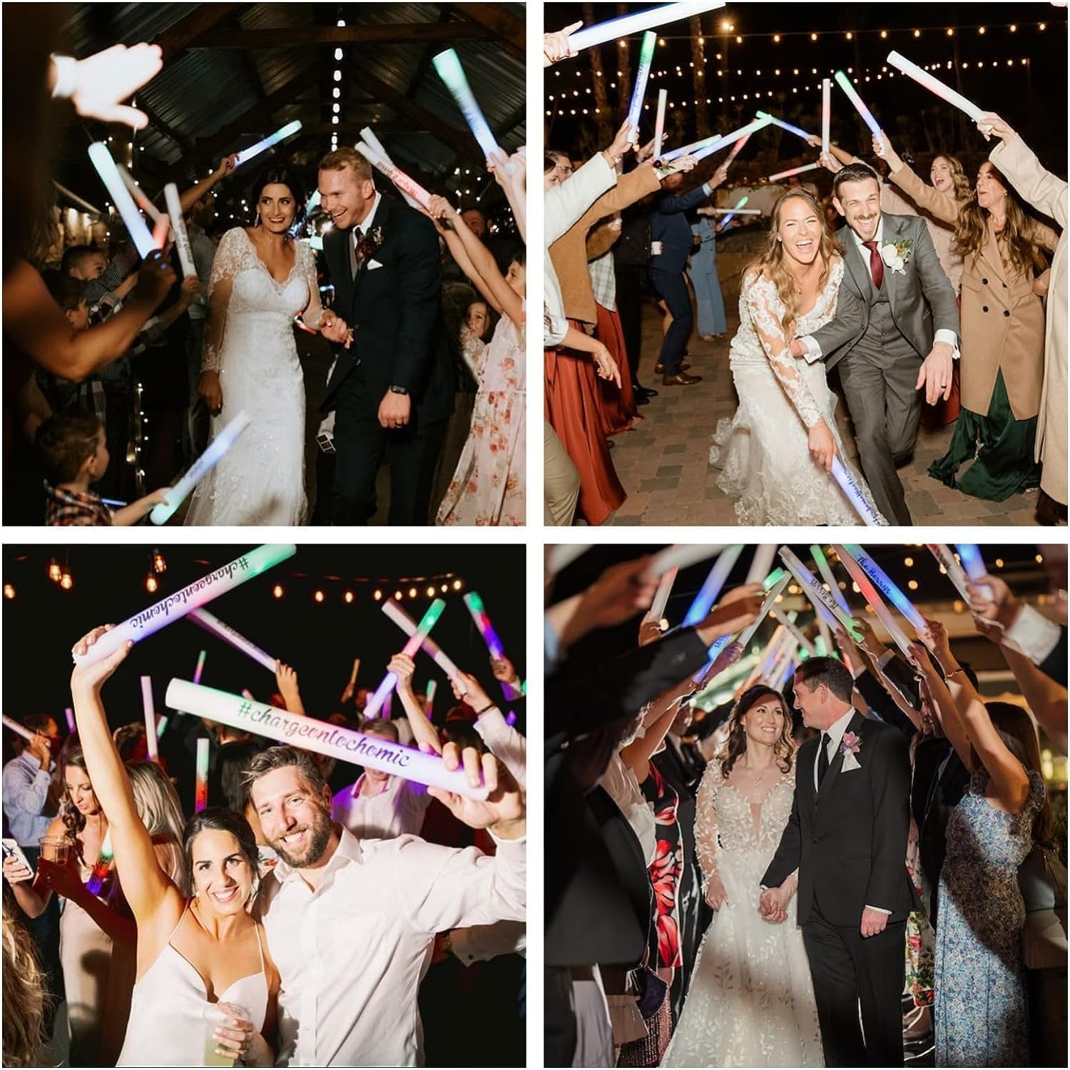 Varillas de luz LED, barras de luz LED para fiestas, varillas de espuma LED, luces en 3 modos, para fiestas, bodas, cumpleaños, fiestas (102 unidades)