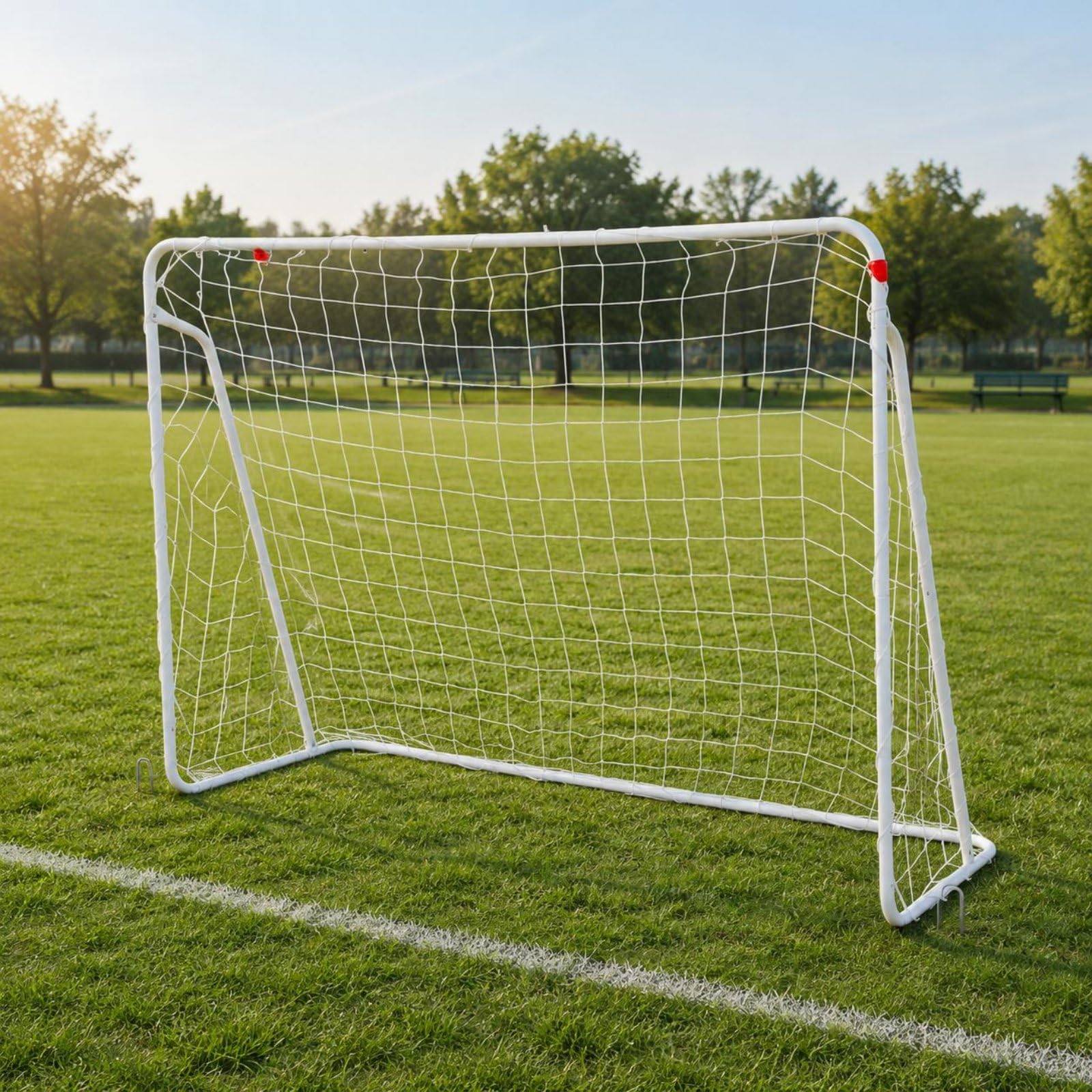TISHITA Portería de Fútbol Portátil Red de Entrenamiento Marco de Acero Tubo de Acero Malla de PE Diseño Robusto y Ligero Transporte Sencillo Adecuada para